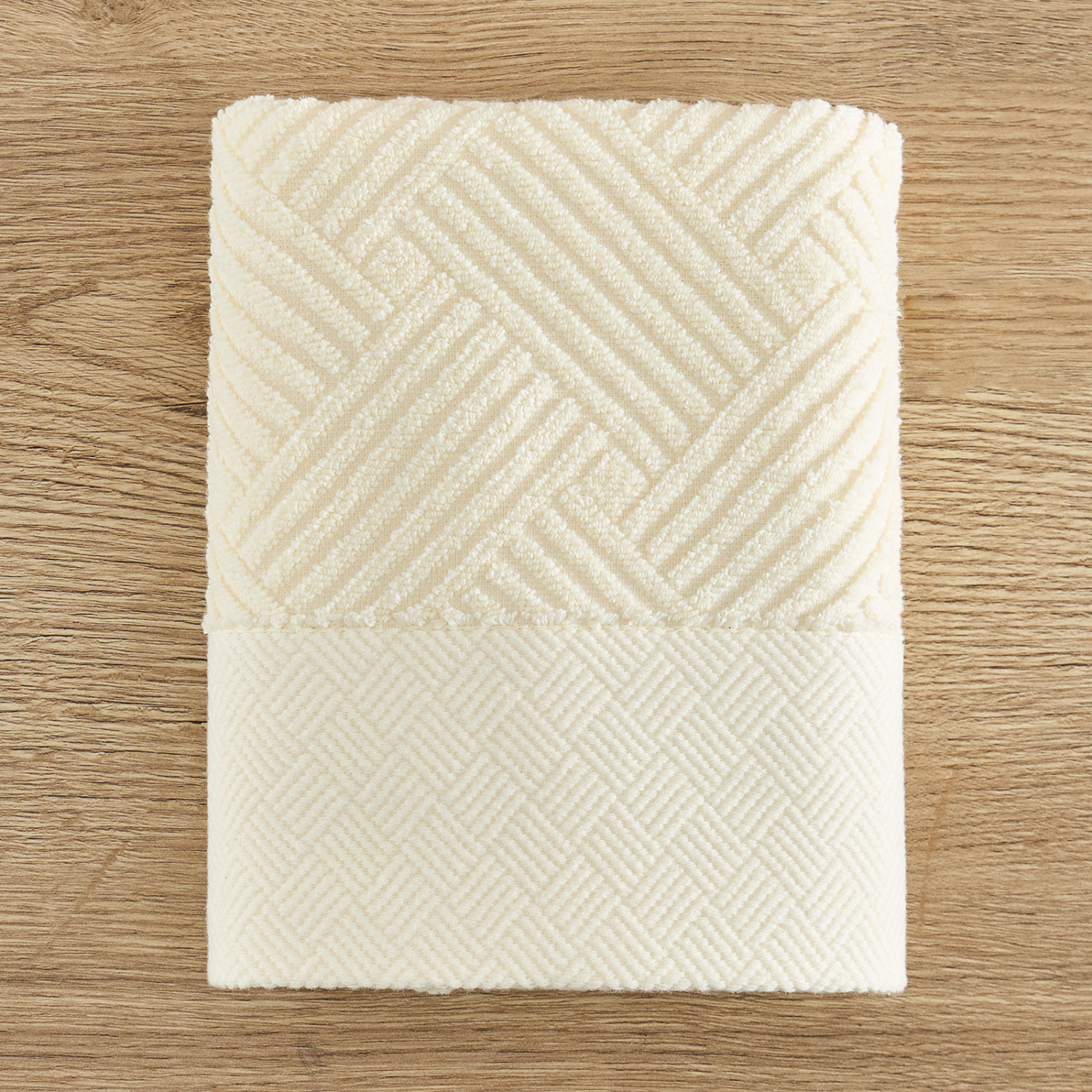 Полотенце махровое Zigzag, лен - фото № 3