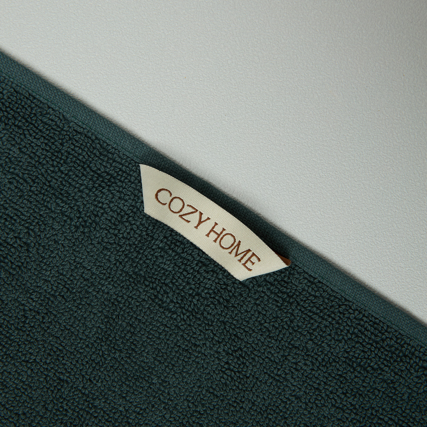 Полотенце махровое Asterio, зеленое - фото № 6