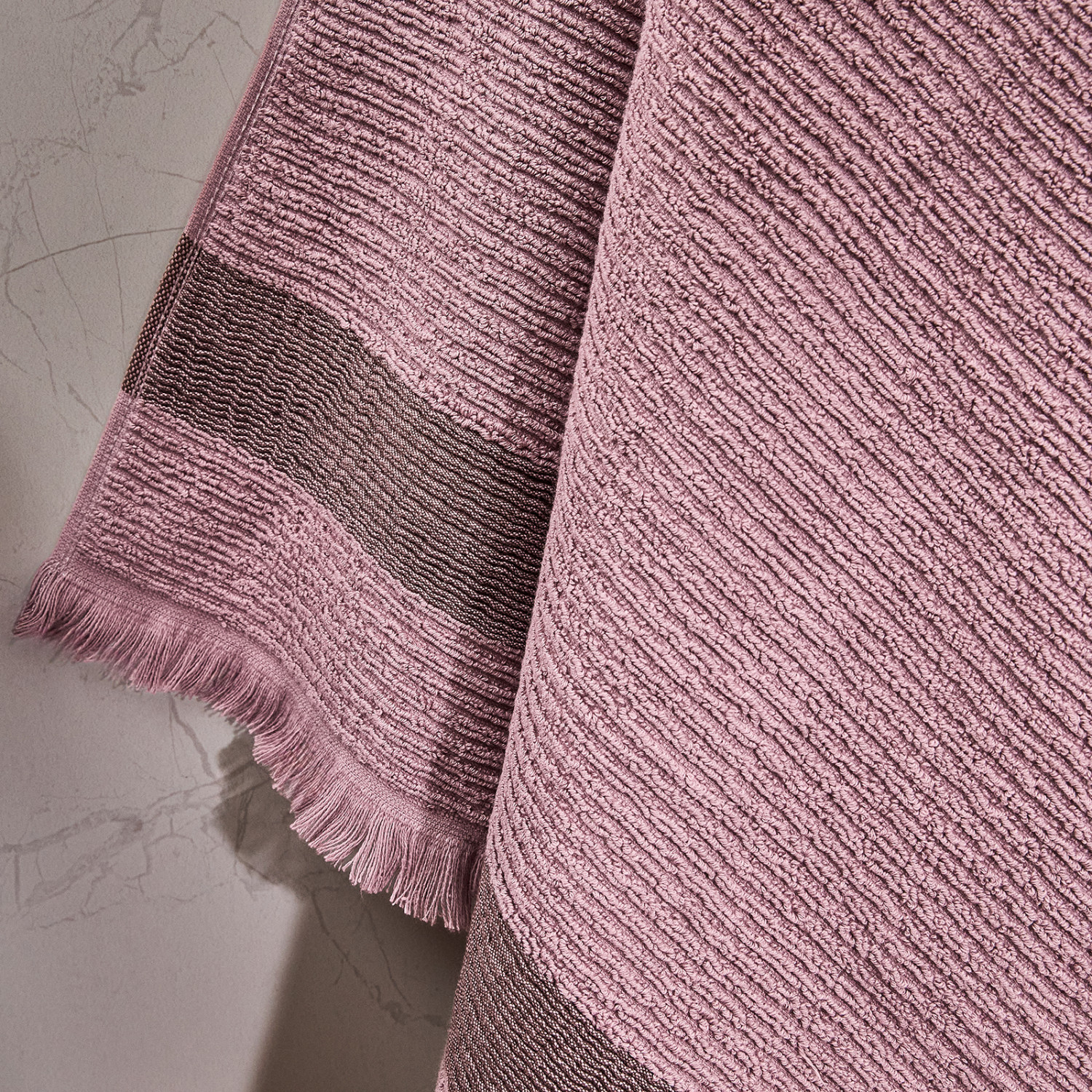 Полотенце махровое Монталто/Montalto, розовое - фото № 2