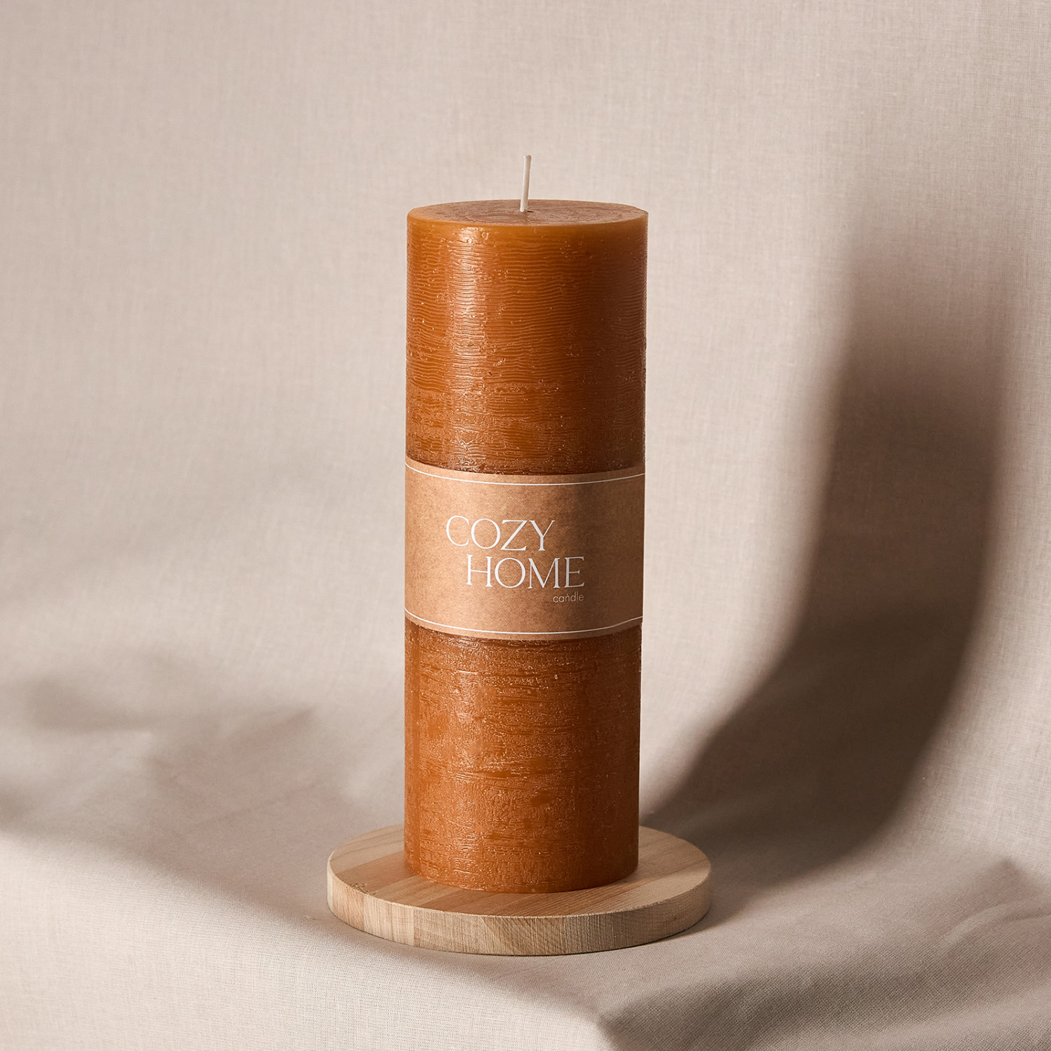 Свеча Пламя/Fiamma классическая, охра - фото № 3