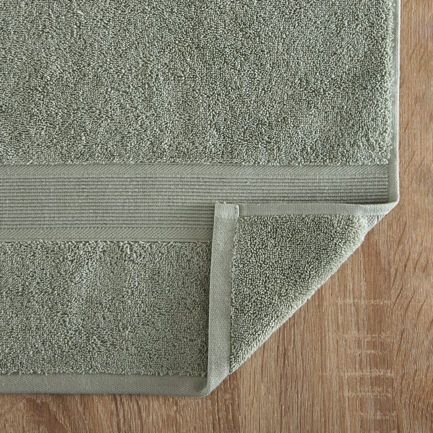 Полотенце махровое Классический/Classico, зеленое - фото № 3