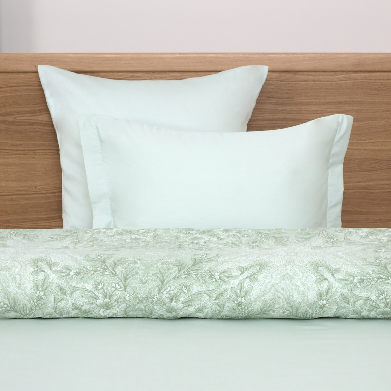 Постельное белье Venetto, зеленое (тубус) - фото № 8