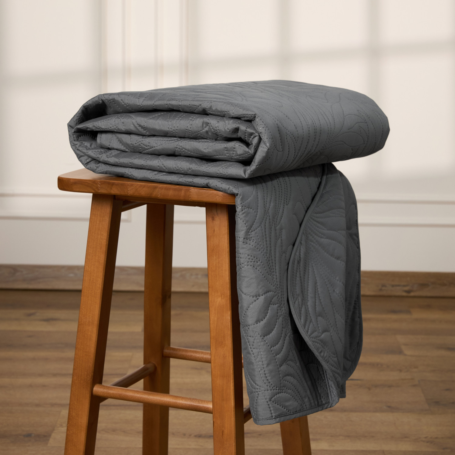 Покрывало Листочки/Fogliare, графит