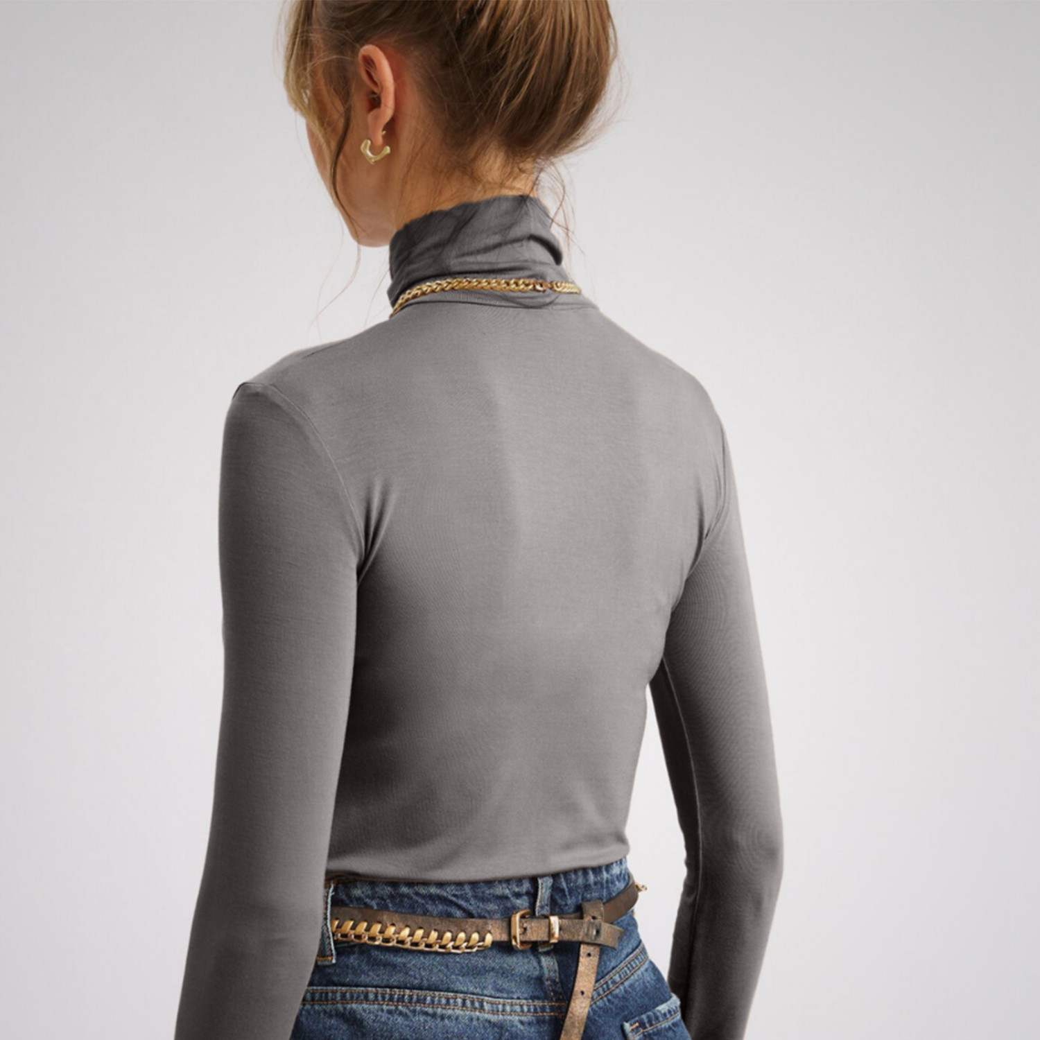 Водолазка Everyday, серая - фото № 5