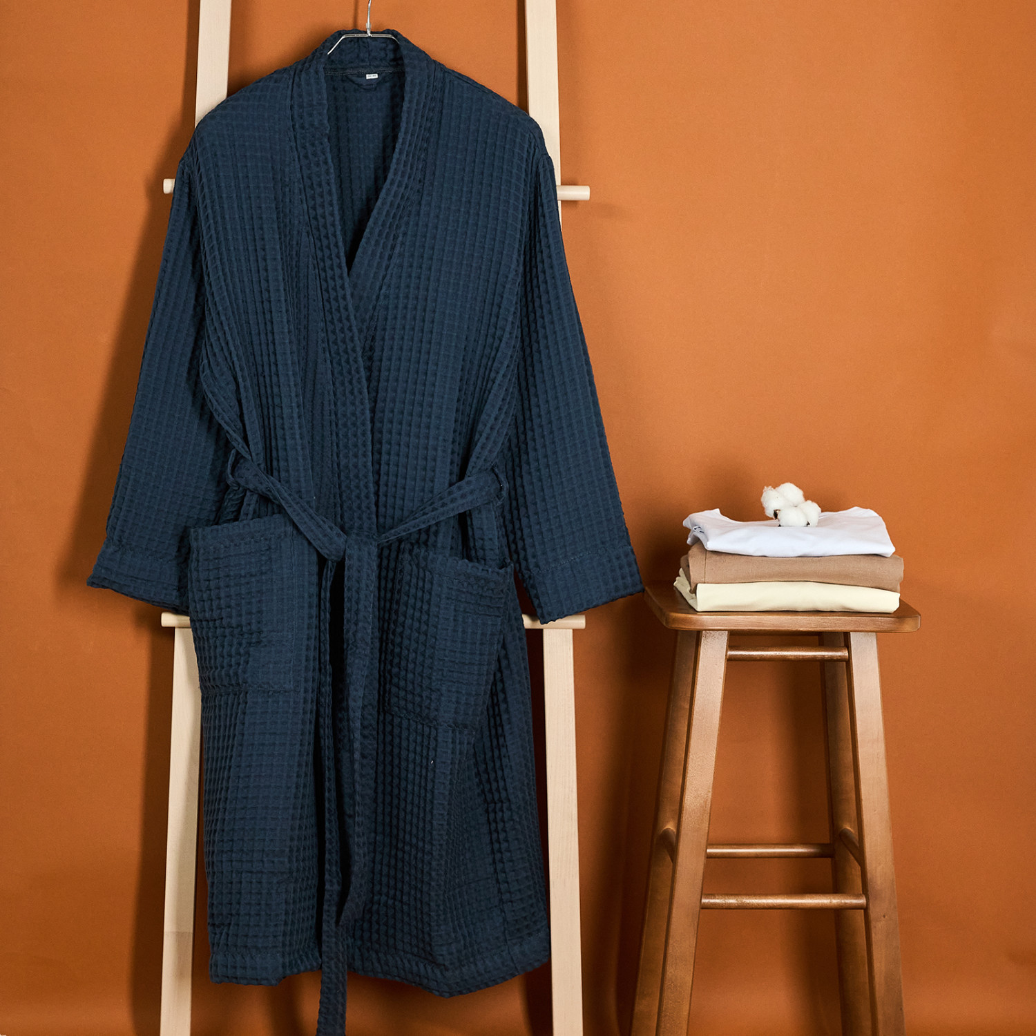 Халат мужской Franz, синий - фото № 4