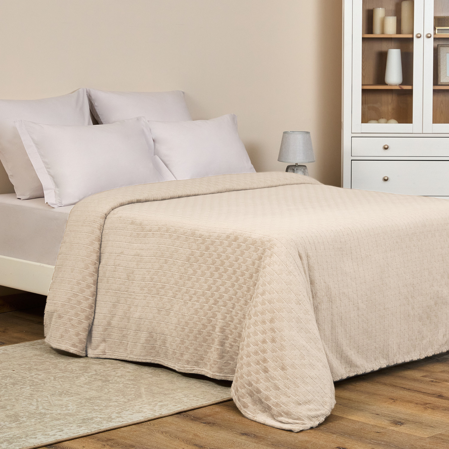 Плед Capelli, экрю