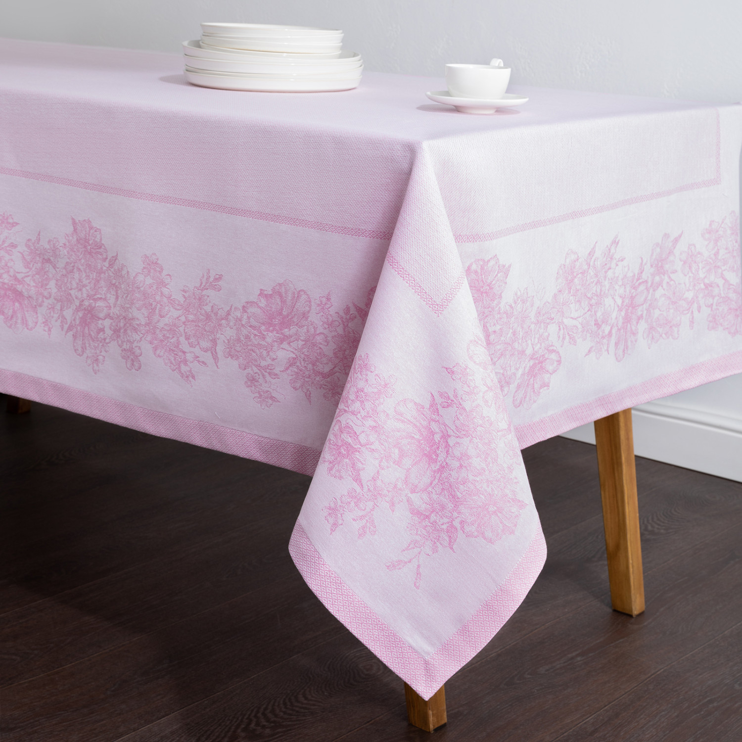 Скатерть Milfler розовая - фото № 3