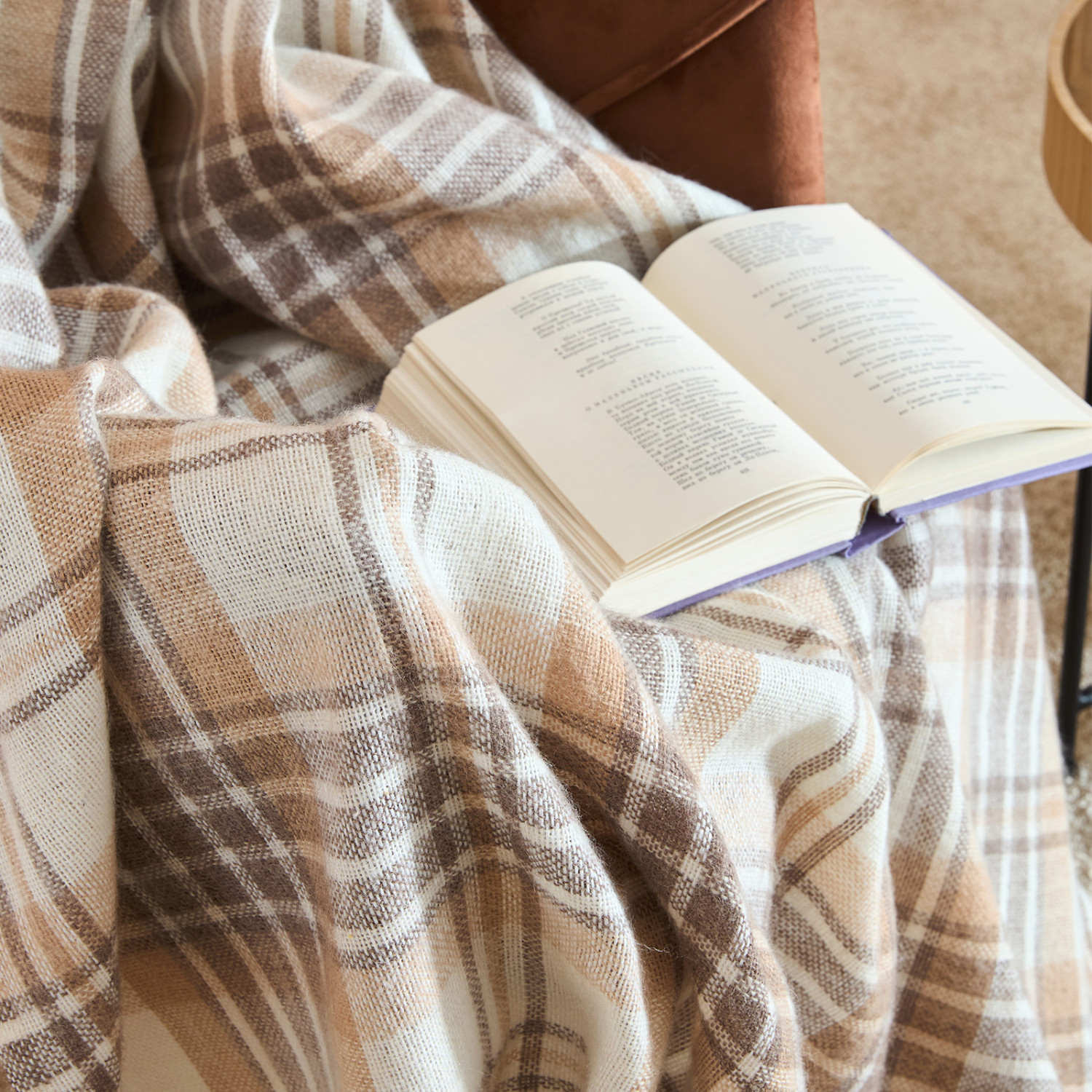 Плед Cellule, бежевый - фото № 2