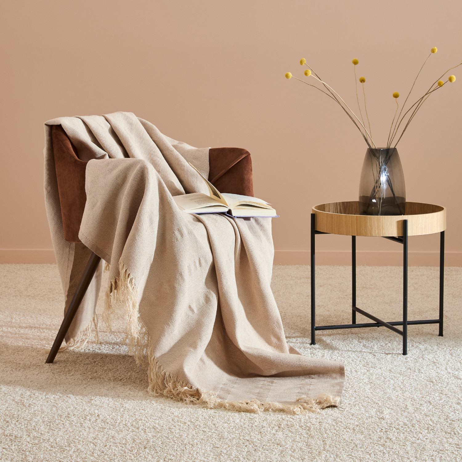 Плед Саманта/Samantha, бежевый