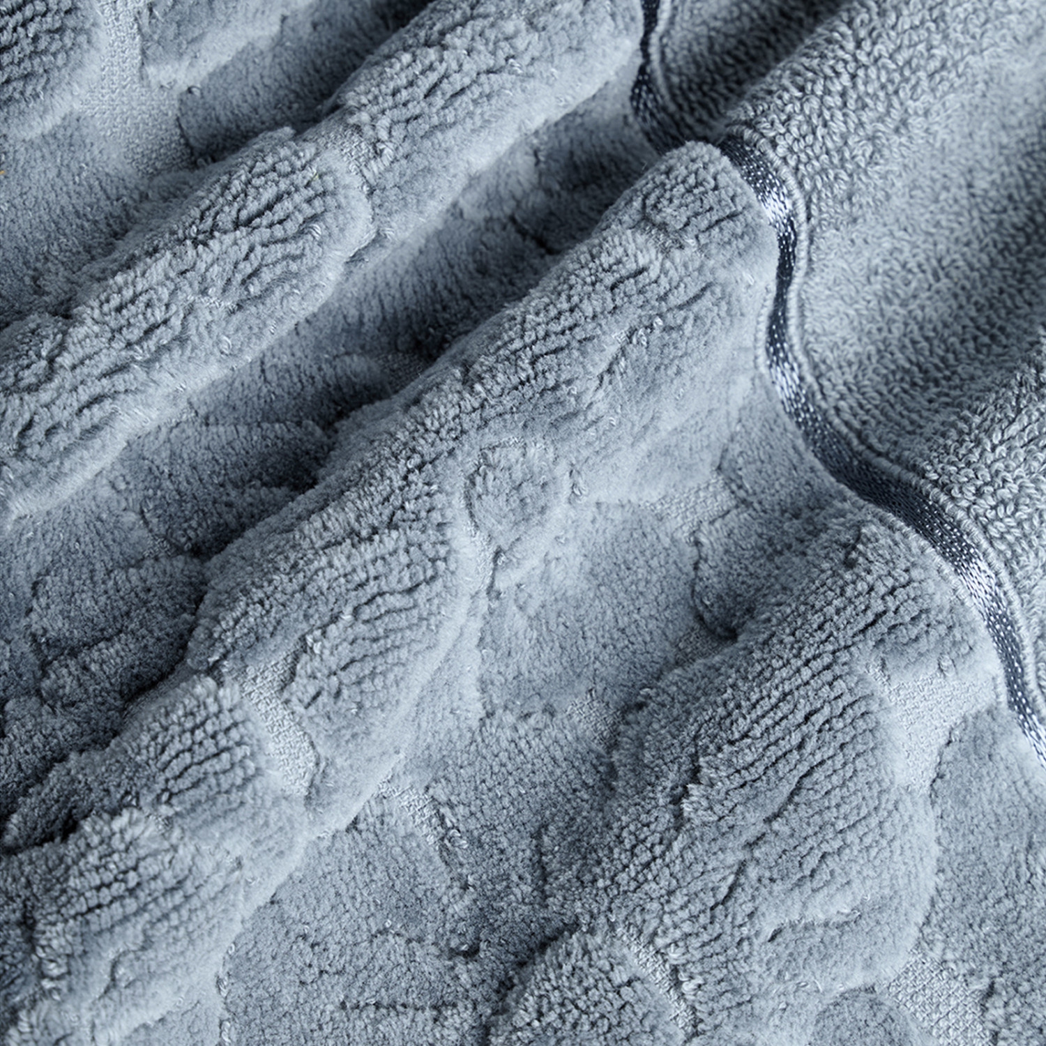 Полотенце махровое Licia, голубое - фото № 3