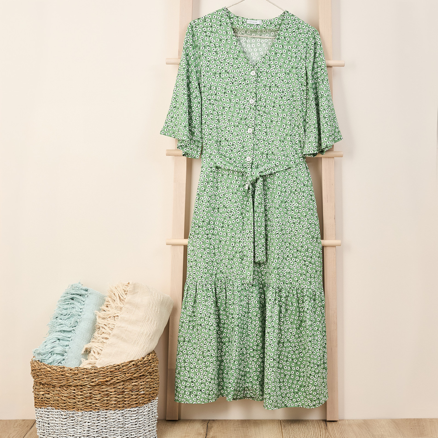 Платье Summer, зеленое - фото № 5