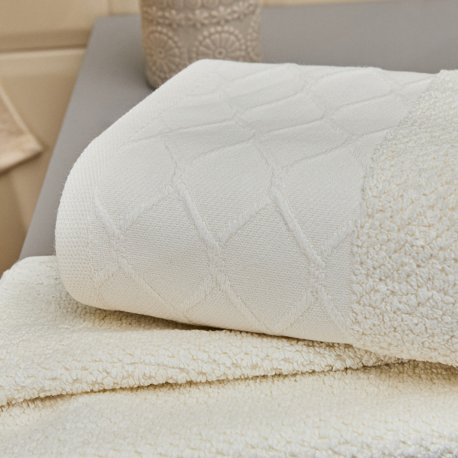 Полотенце махровое Savona, экрю - фото № 2