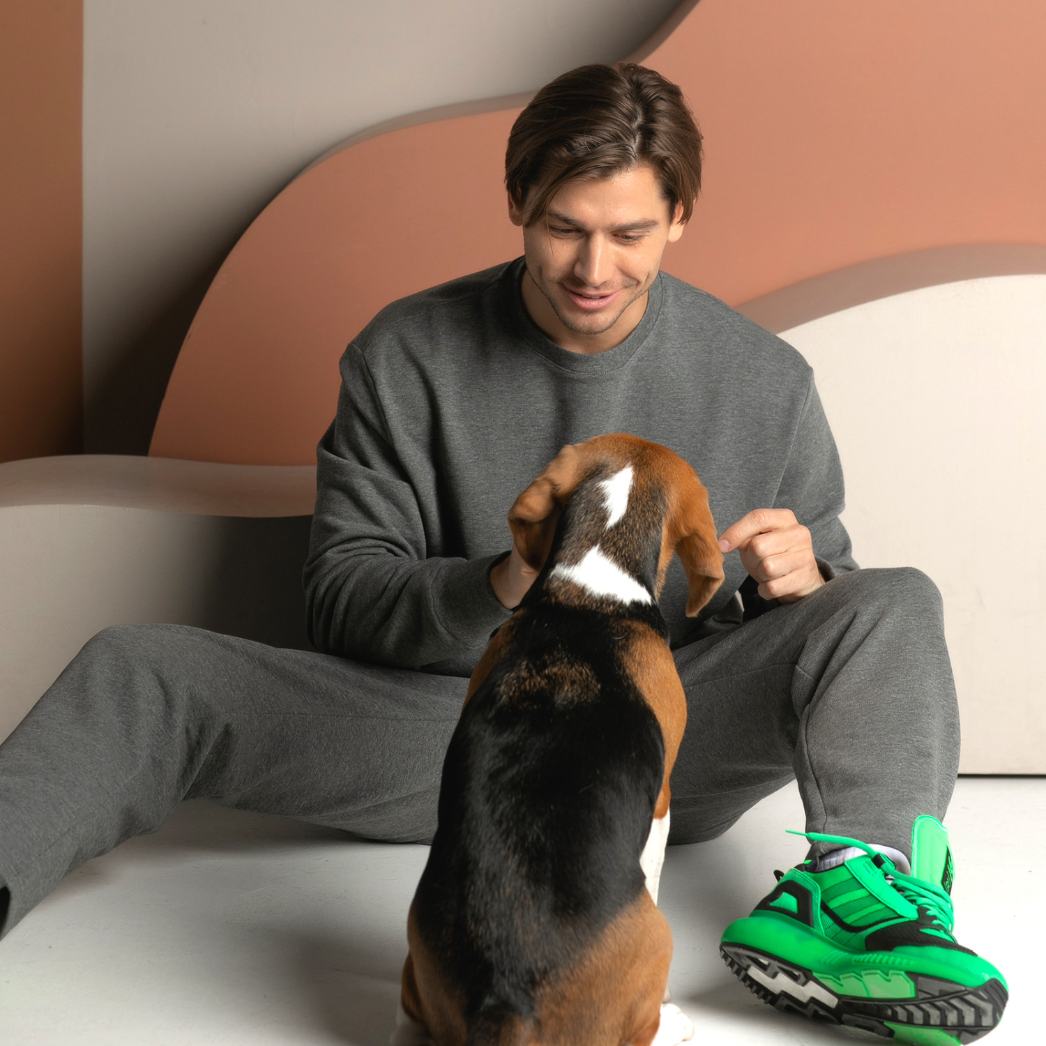 Свитшот Массимо мужской/Massimo men, серый - фото № 4