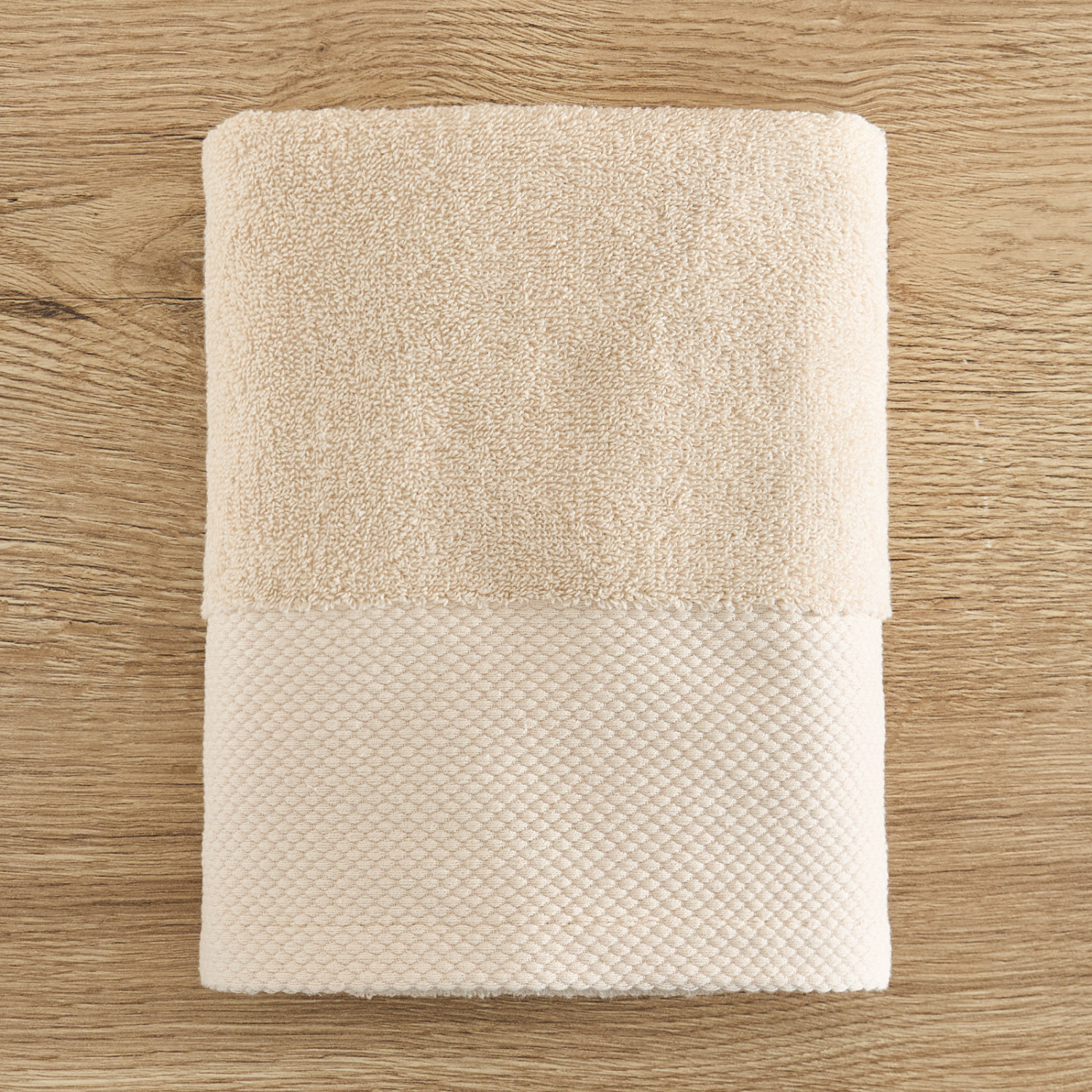 Полотенце махровое Strisce, бежевое - фото № 3