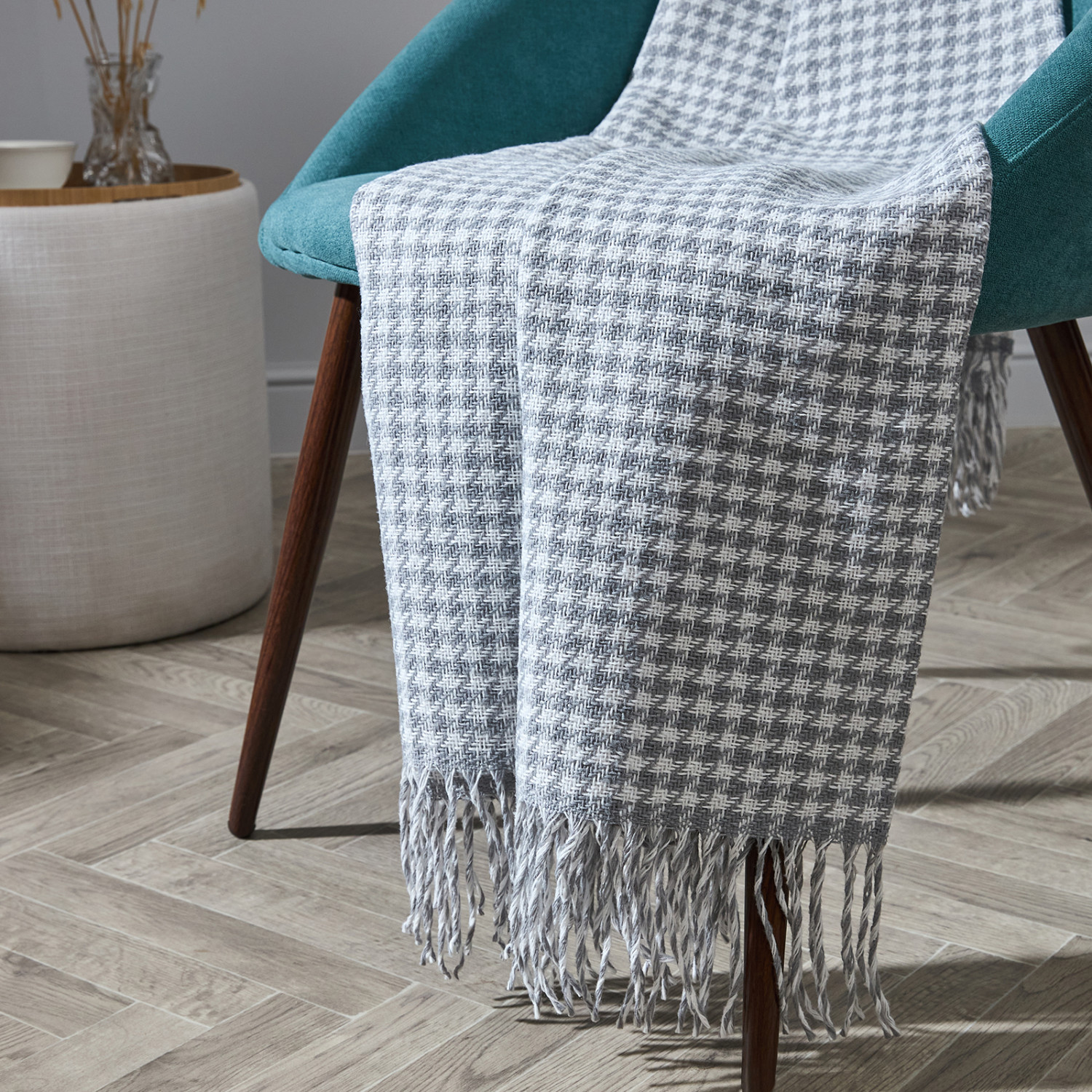 Плед Мараята/Marayatta, серый - фото № 2