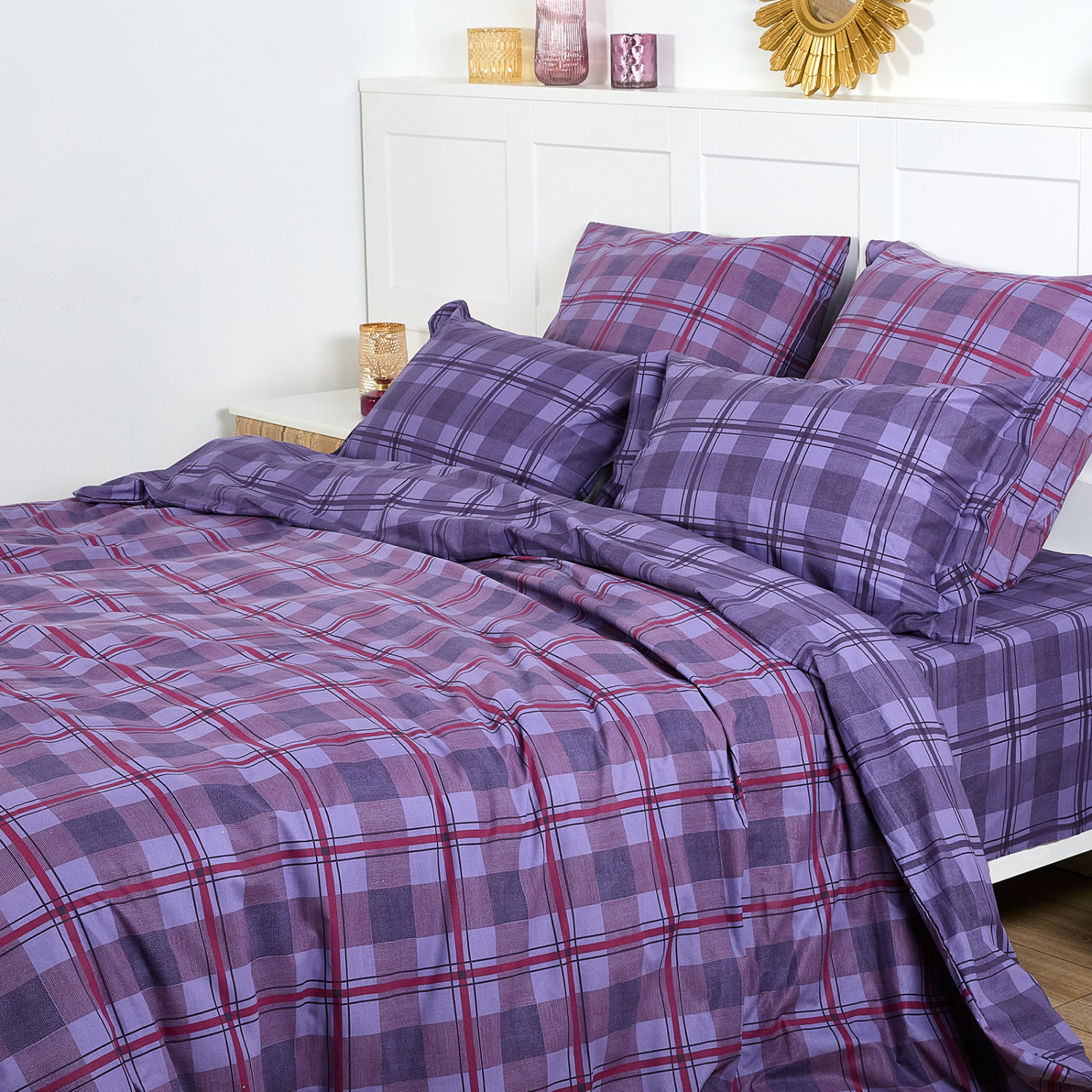 Постельное белье Gabbia, фиолетовое - фото № 10