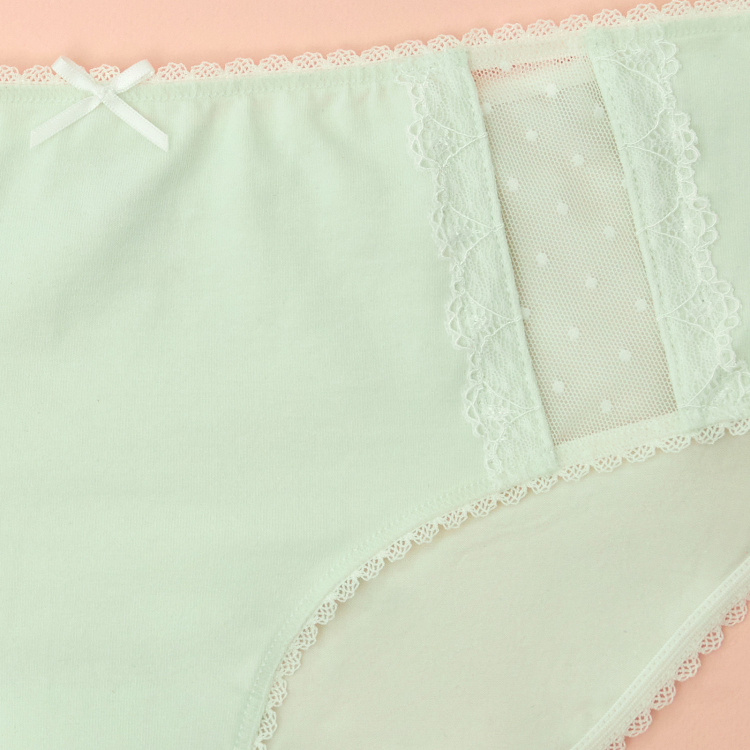 Набор трусов Макси Слип/Maxi Slip, бежевый/голубой/зеленый - фото № 13