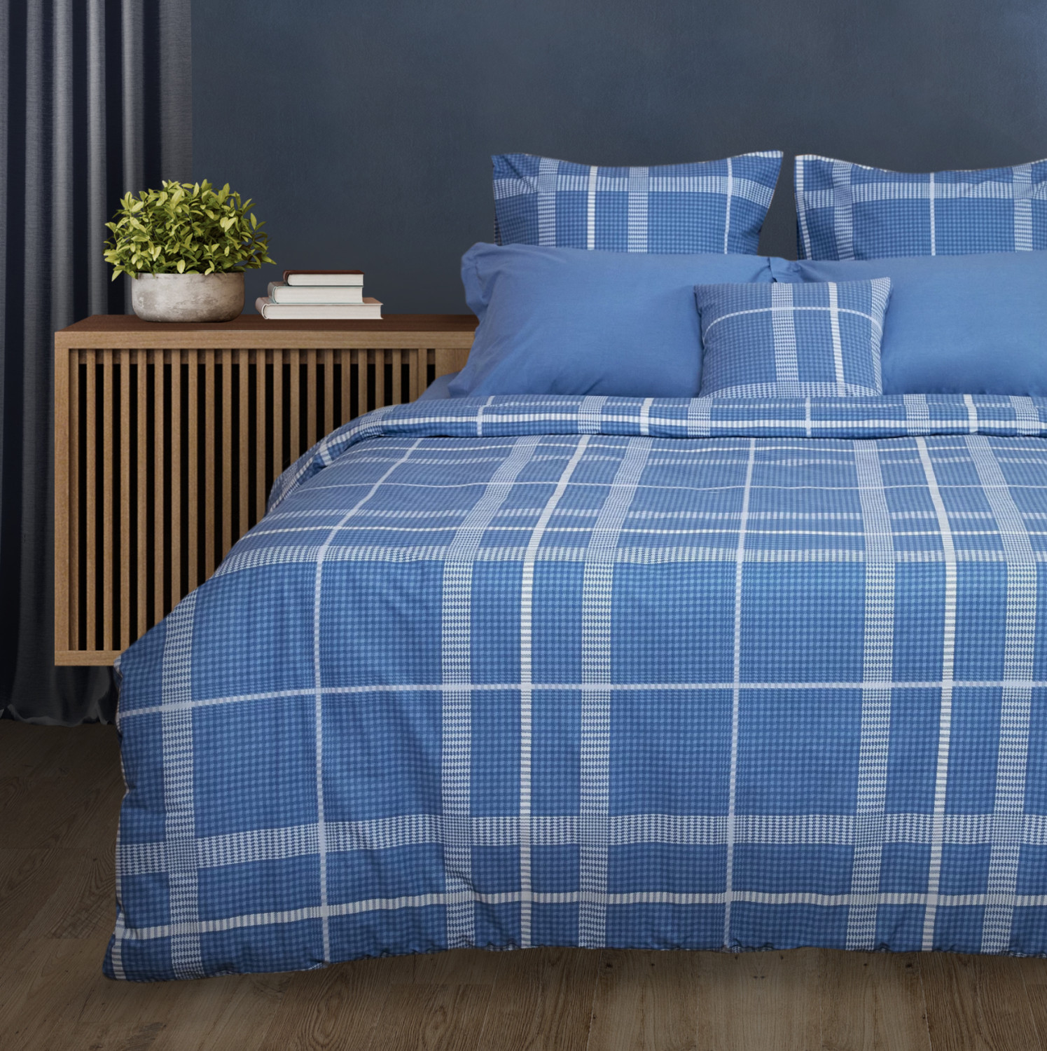 Постельное белье Bonmarito, синее - фото № 2