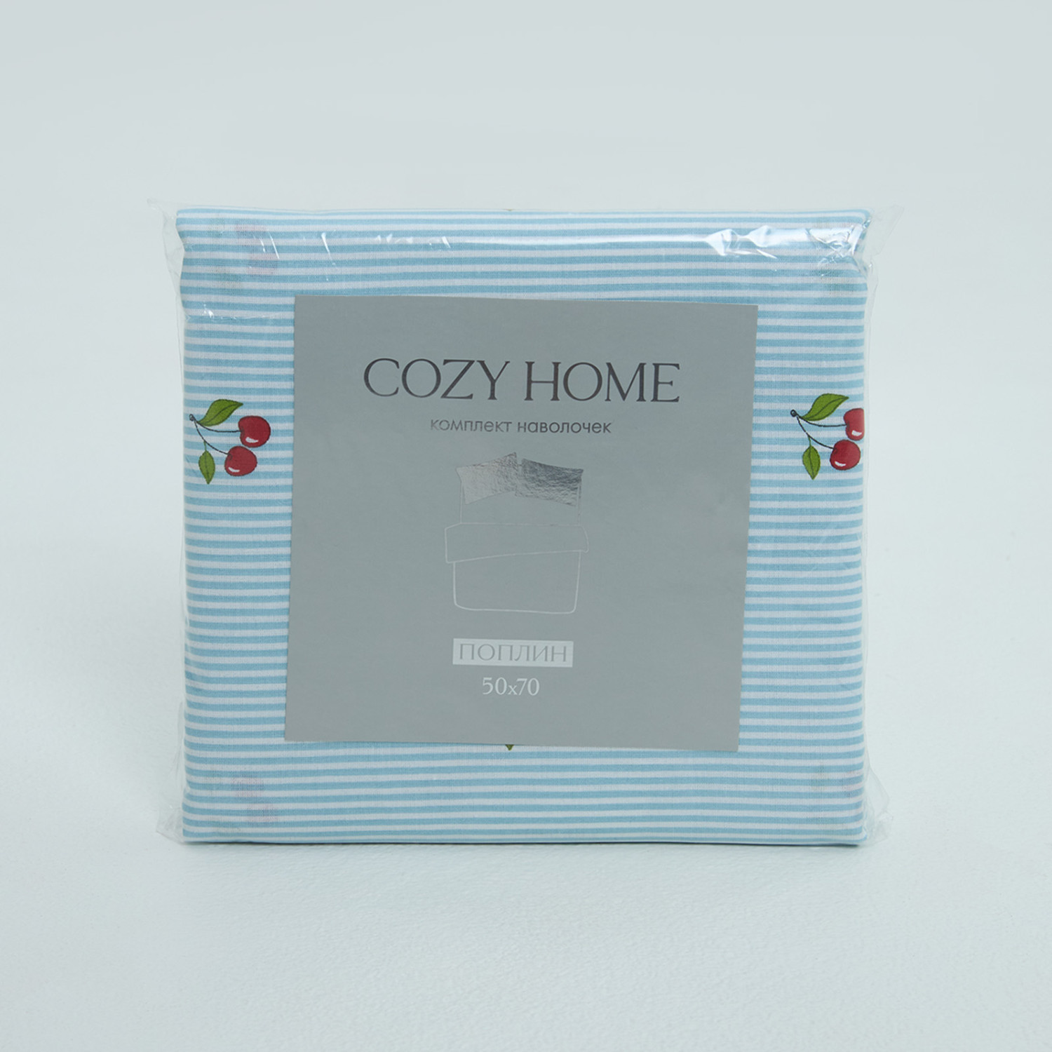 Комплект наволочек Вишневая полоска/Cherry stripe - фото № 11