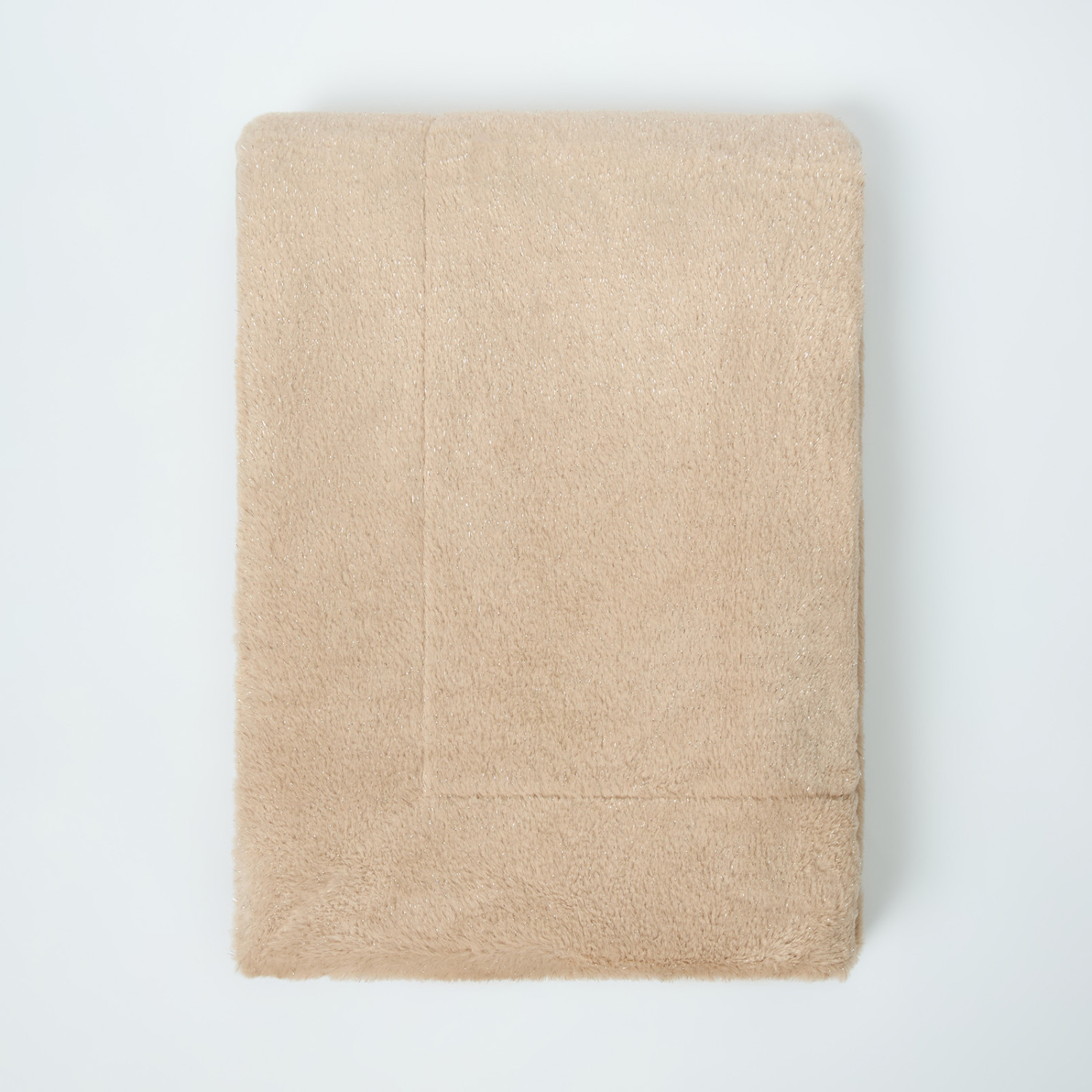 Плед Мягкий мех/Soft fur, бежевый - фото № 10