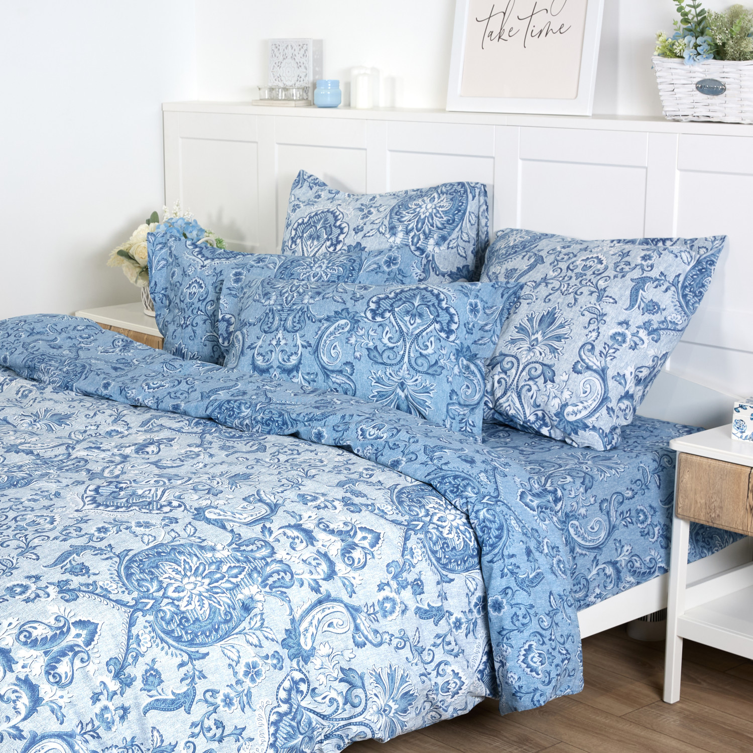 Постельное белье Mistero Blue (тубус) - фото № 12