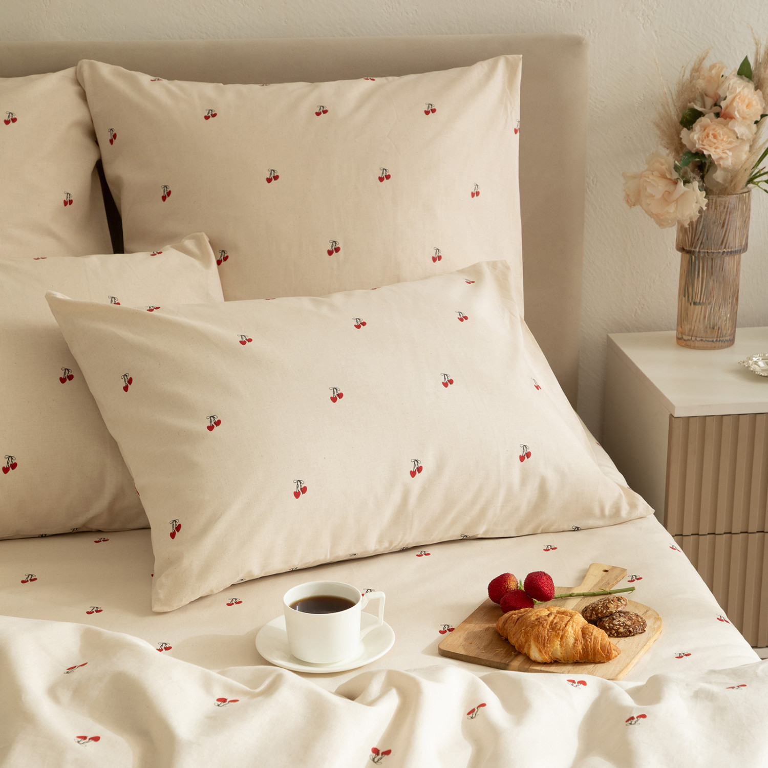 Постельное белье Вишневое сердце/Cherry heart - фото № 7