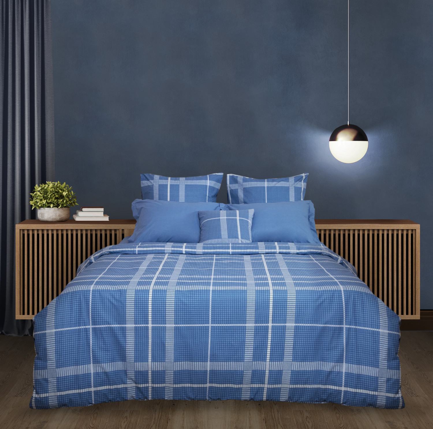 Постельное белье Bonmarito, синее - фото № 3