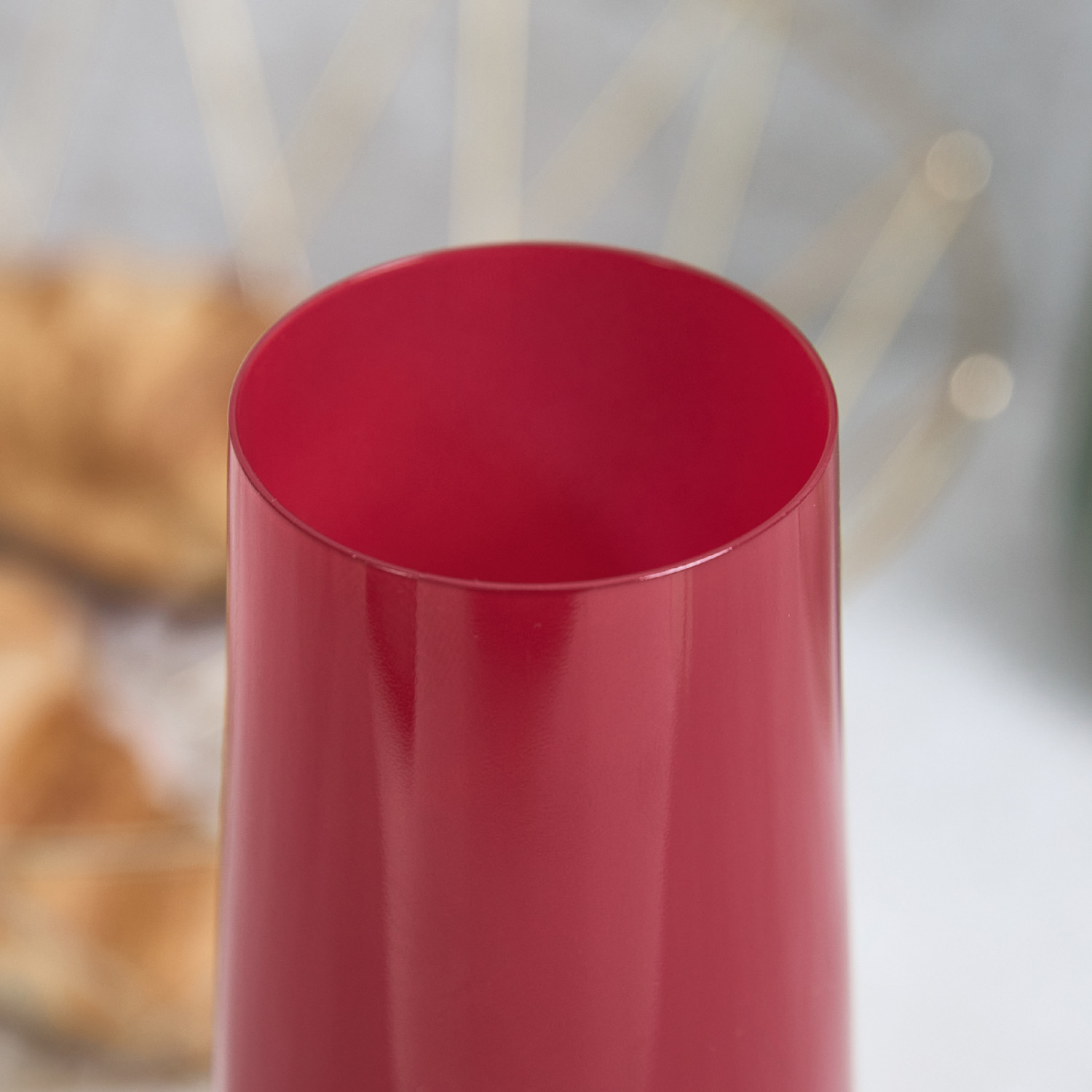 Бокал для шампанского Summer Raspberry, красный - фото № 2