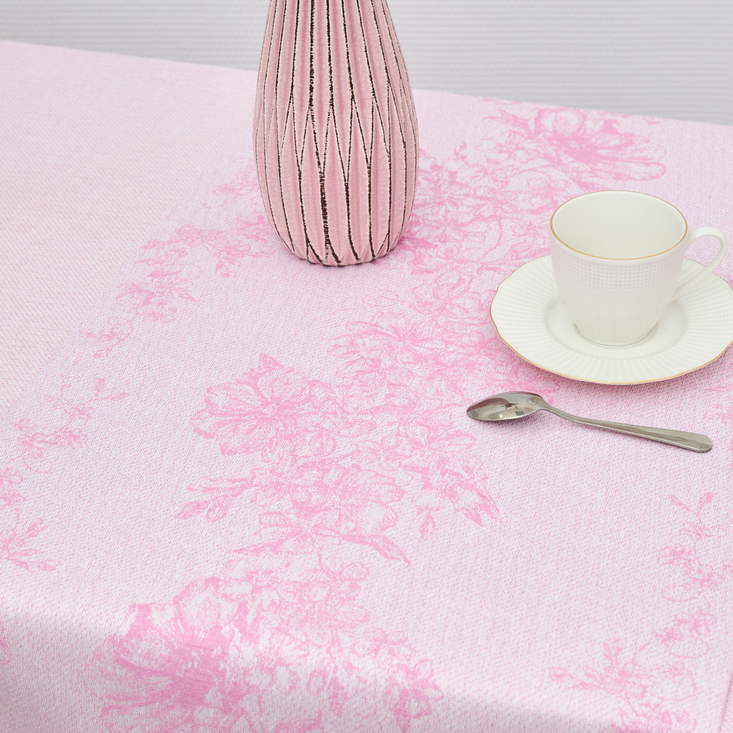 Скатерть-дорожка Милфлер/Milfler, розовая - фото № 3
