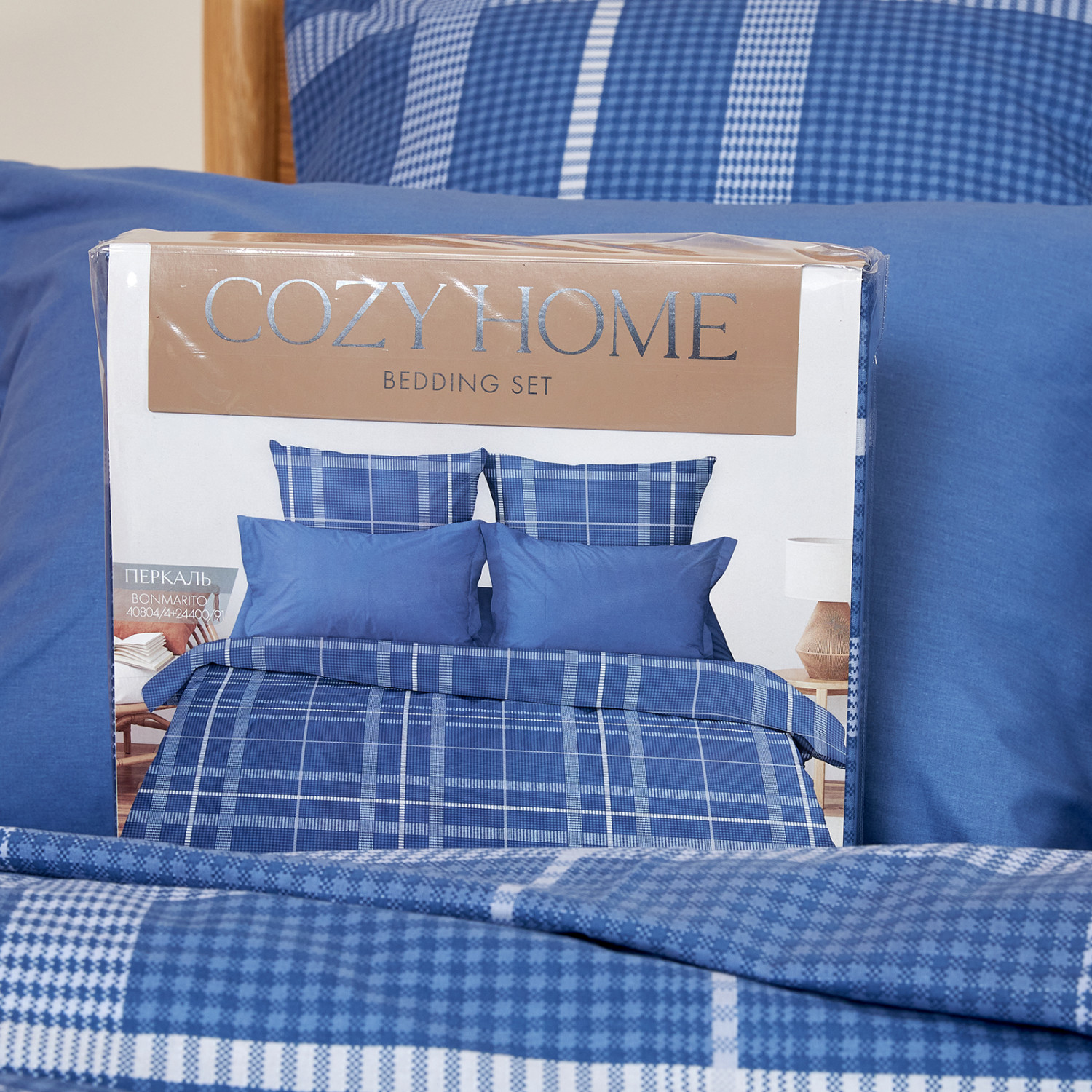 Постельное белье Bonmarito, синее - фото № 11