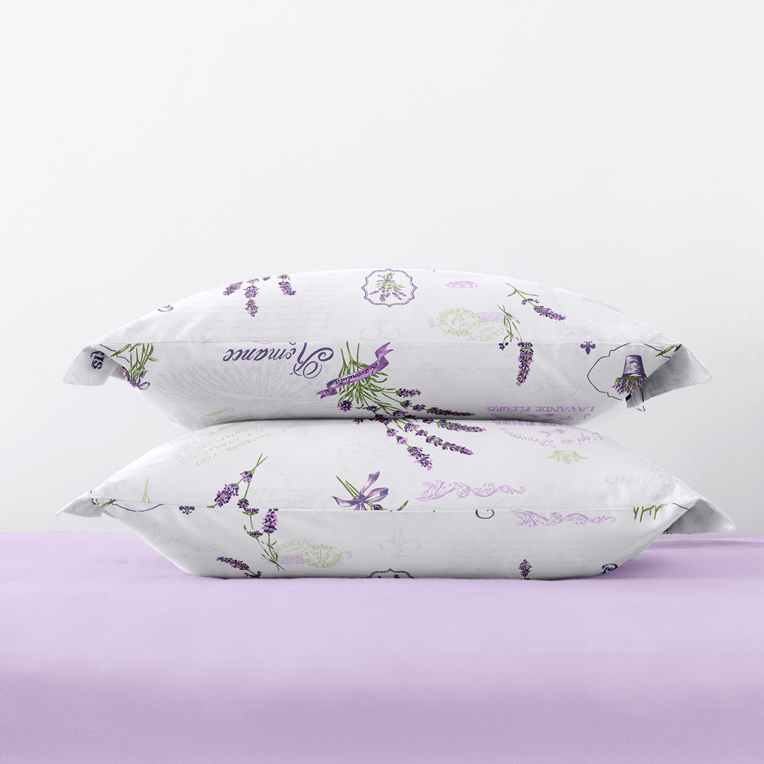 Комплект наволочек Lavender с ушками, лаванда
