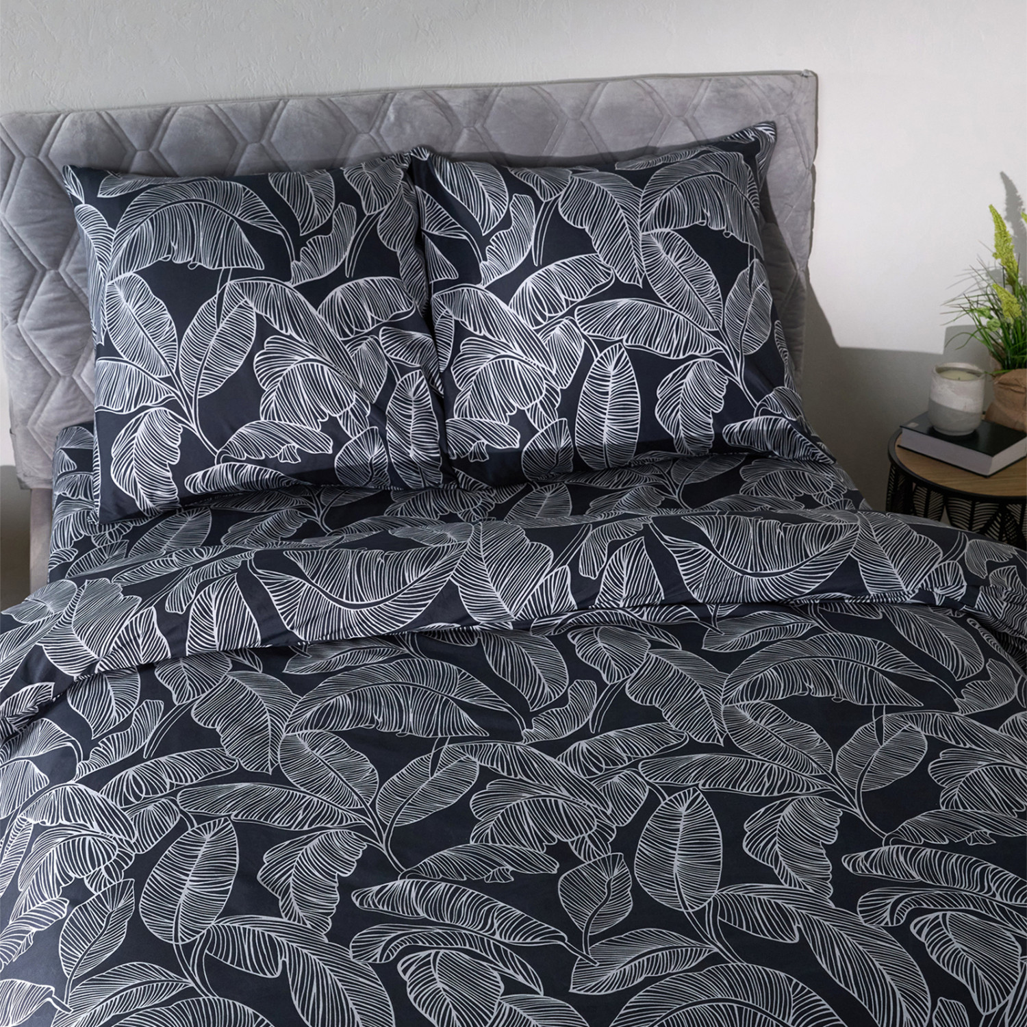 Постельное белье Floox Серые тропики - фото № 7