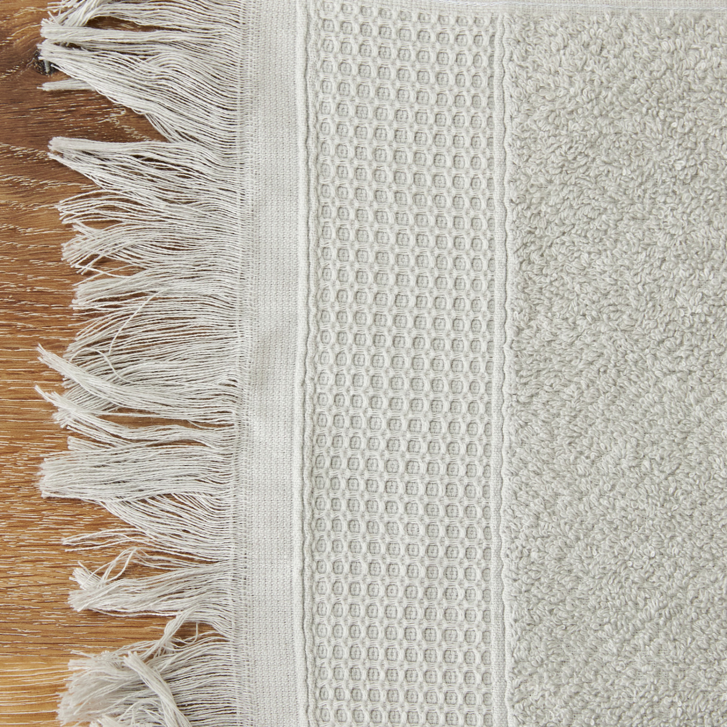 Полотенце махровое Finezza, серое - фото № 4