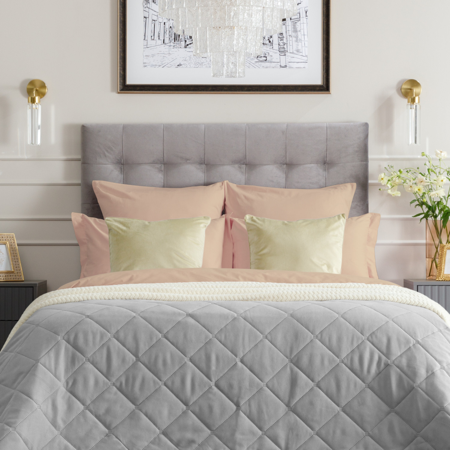 Покрывало Losanga, серое - фото № 11