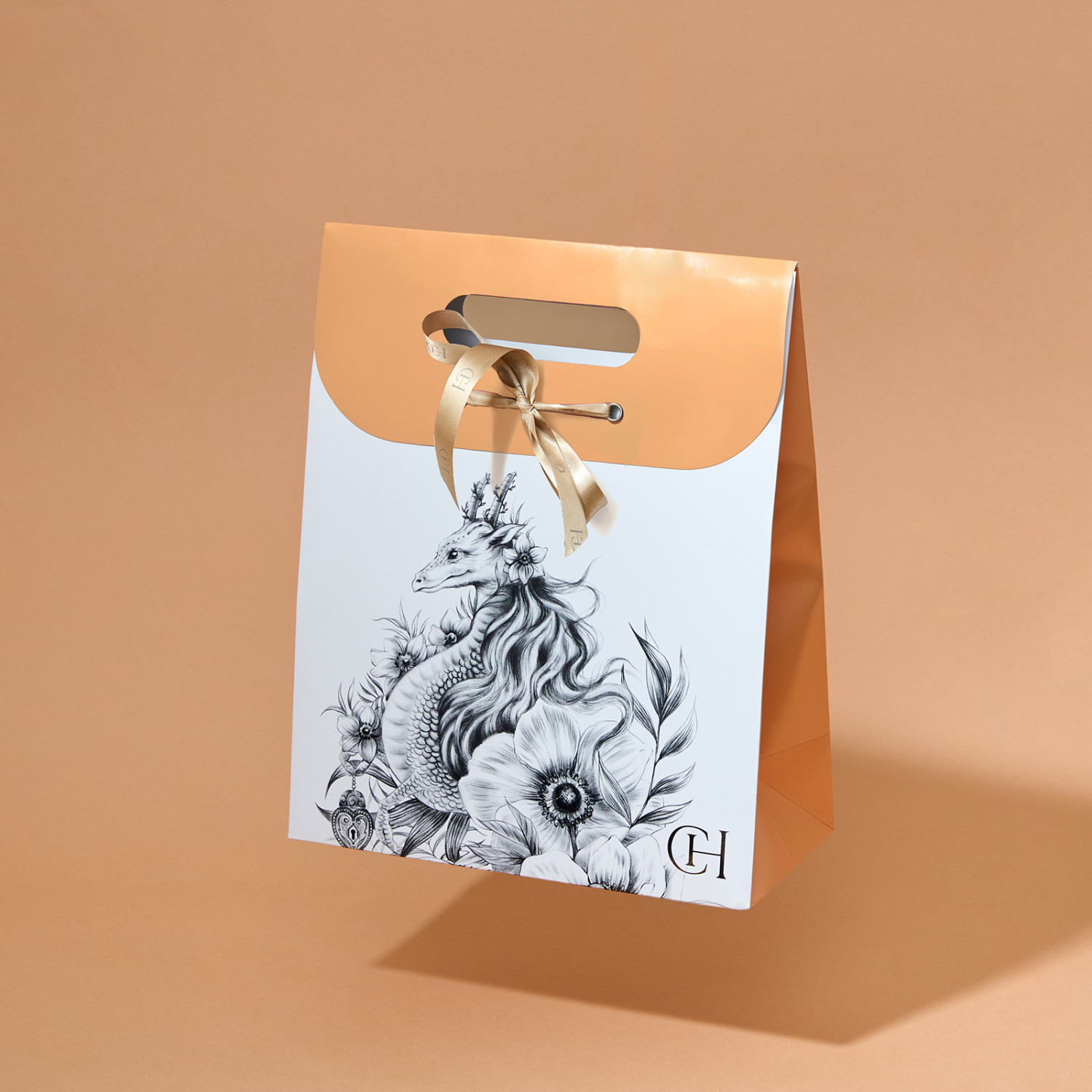 Пакет подарочный 22х10х27