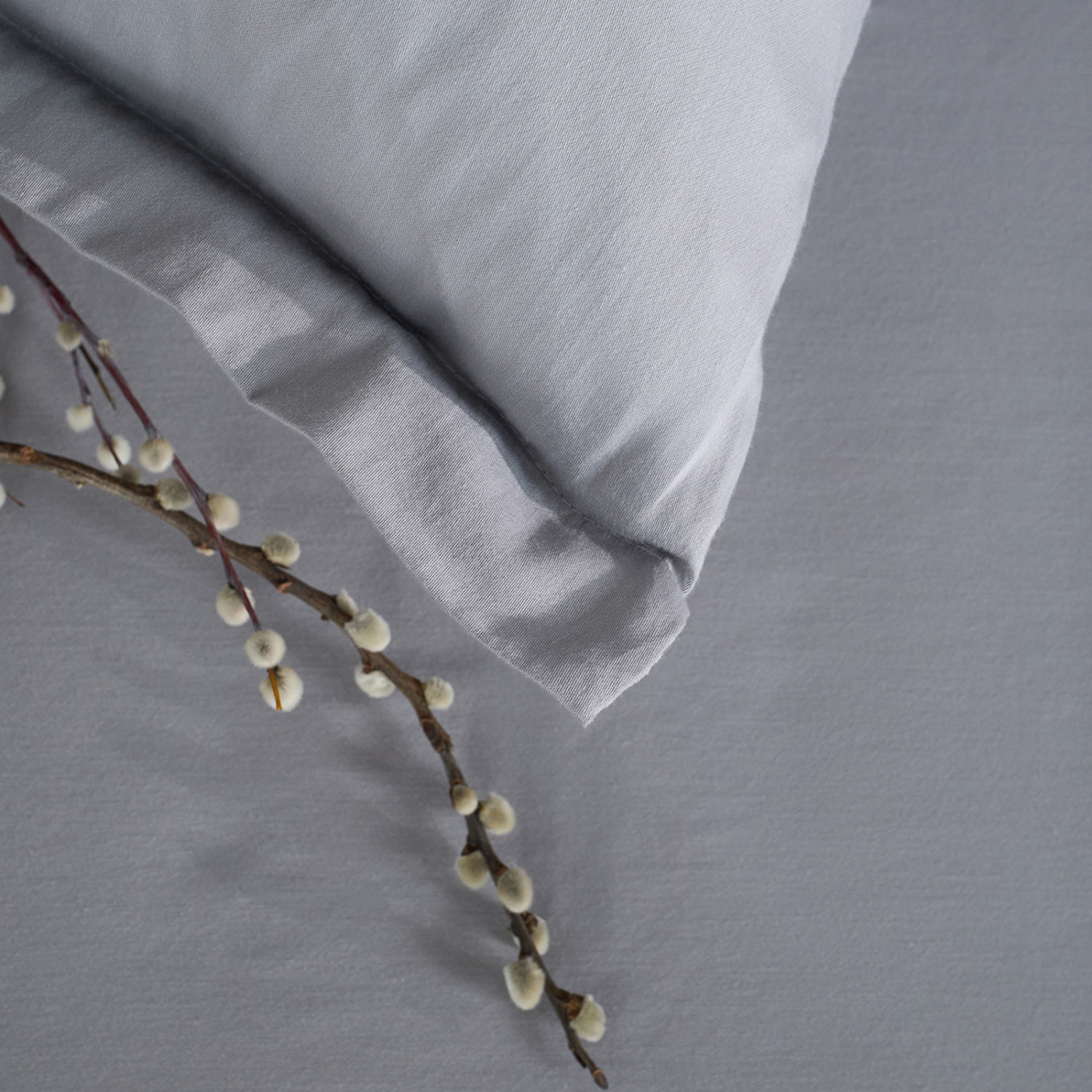 Постельное белье Серебристо-серый/Silver grey - фото № 8