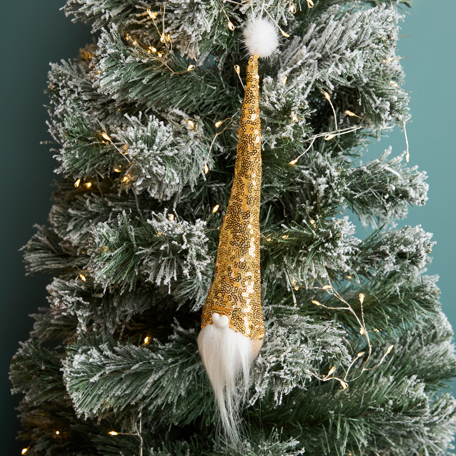 Елочная игрушка Золотой гном/Gnomo d'oro