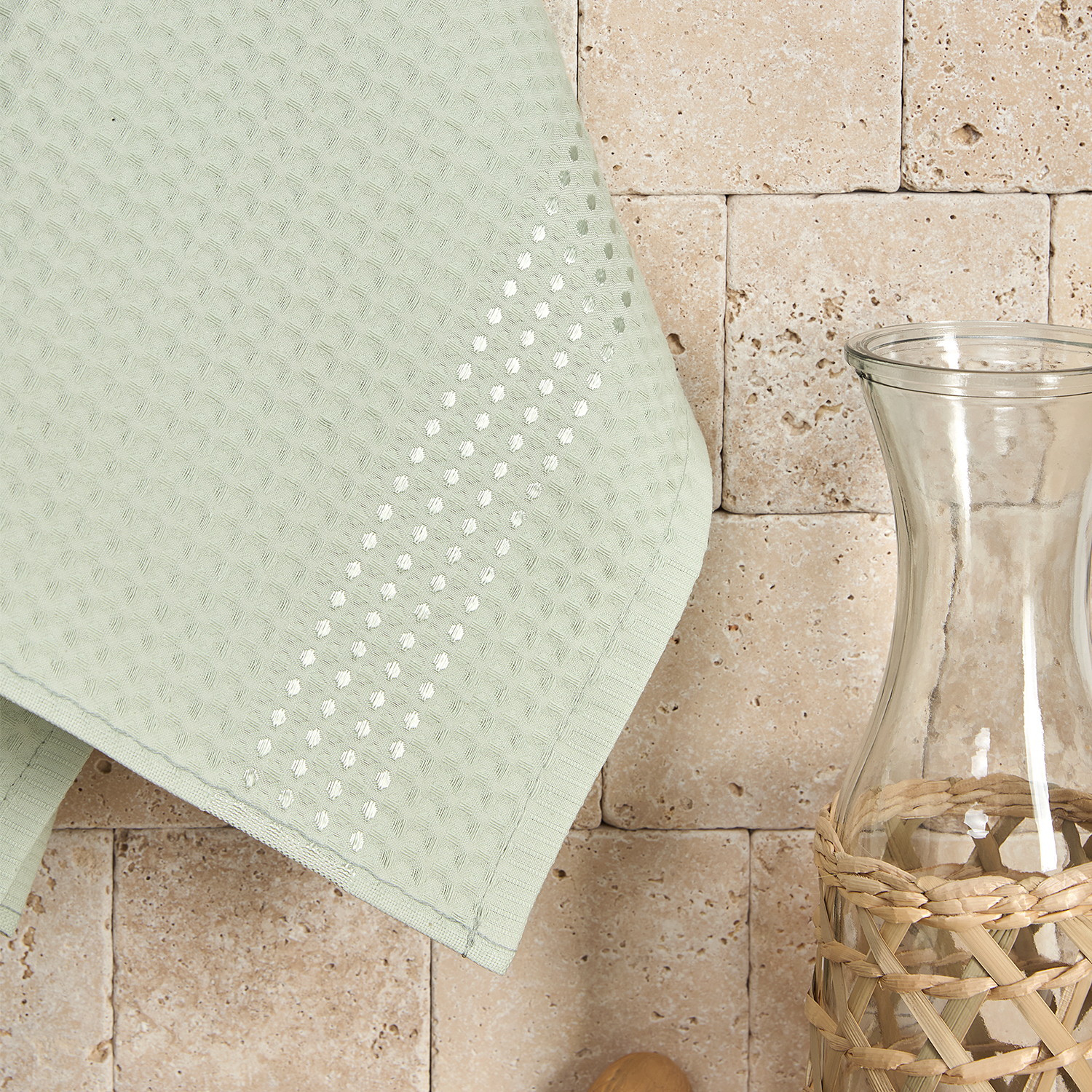 Комплект полотенец Nativo, зеленый 2 шт. - фото № 4