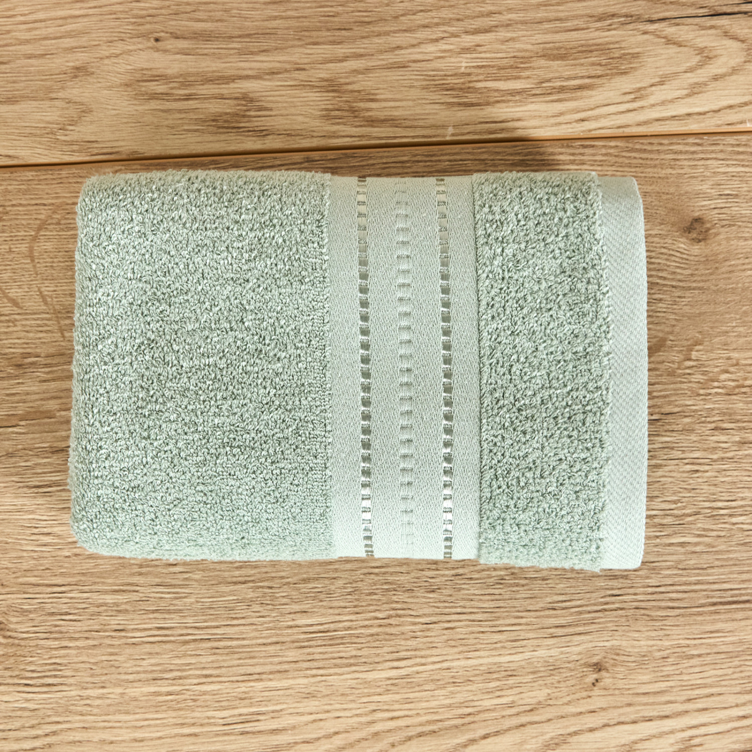 Комплект махровых полотенец Basena, зеленый - фото № 3