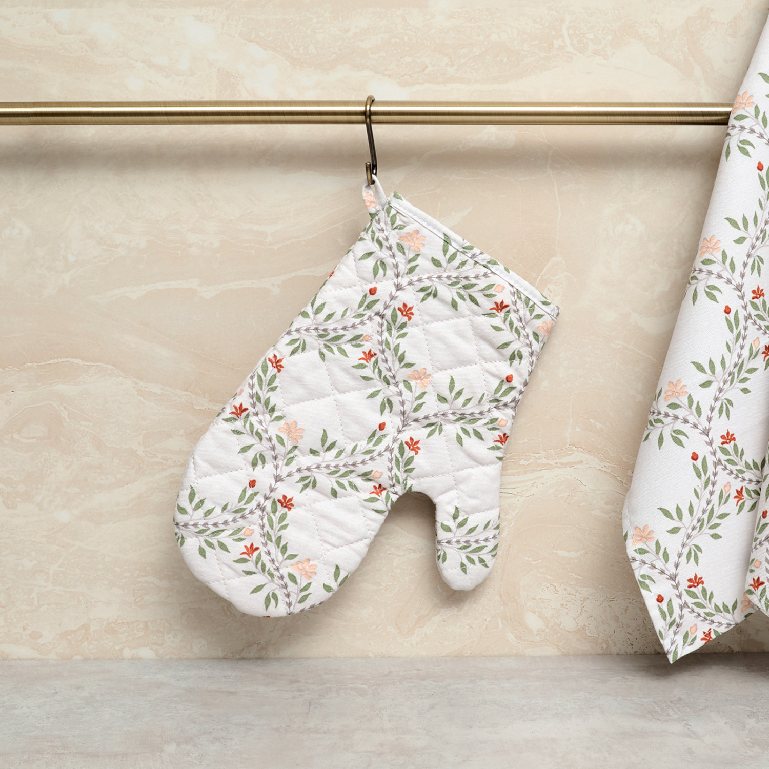 Прихватка-рукавица Долина цветов/Valle dei fiori I