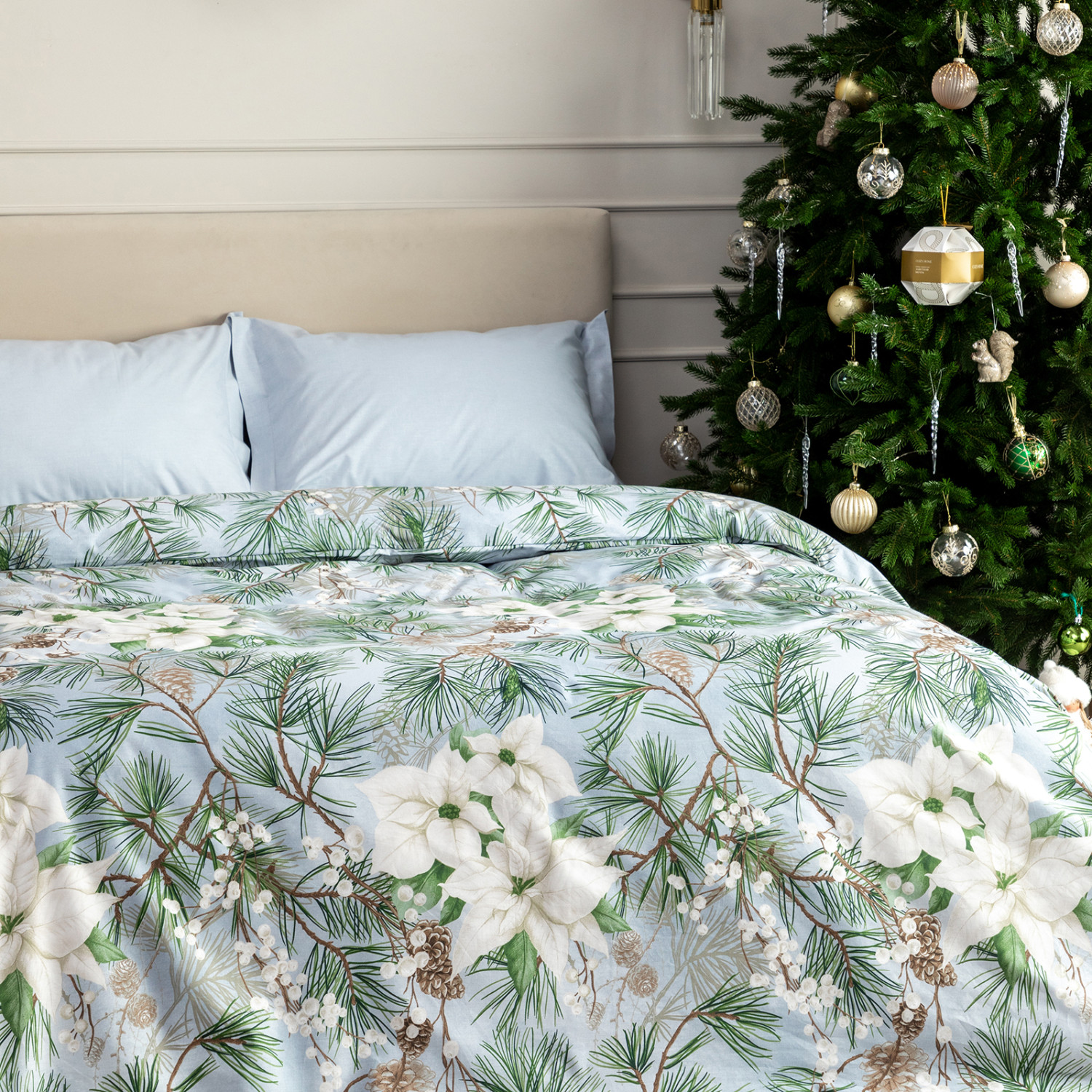 Постельное белье Дерево/Albero di Natale - фото № 6