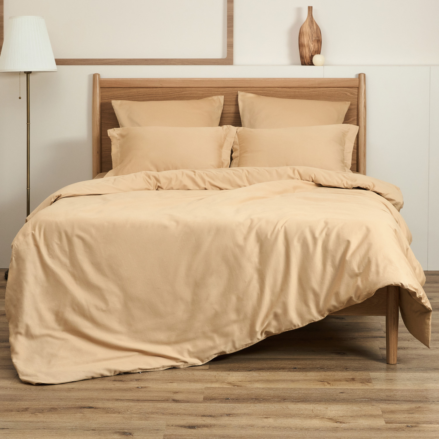 Простыня на резинке Pale gold - фото № 4