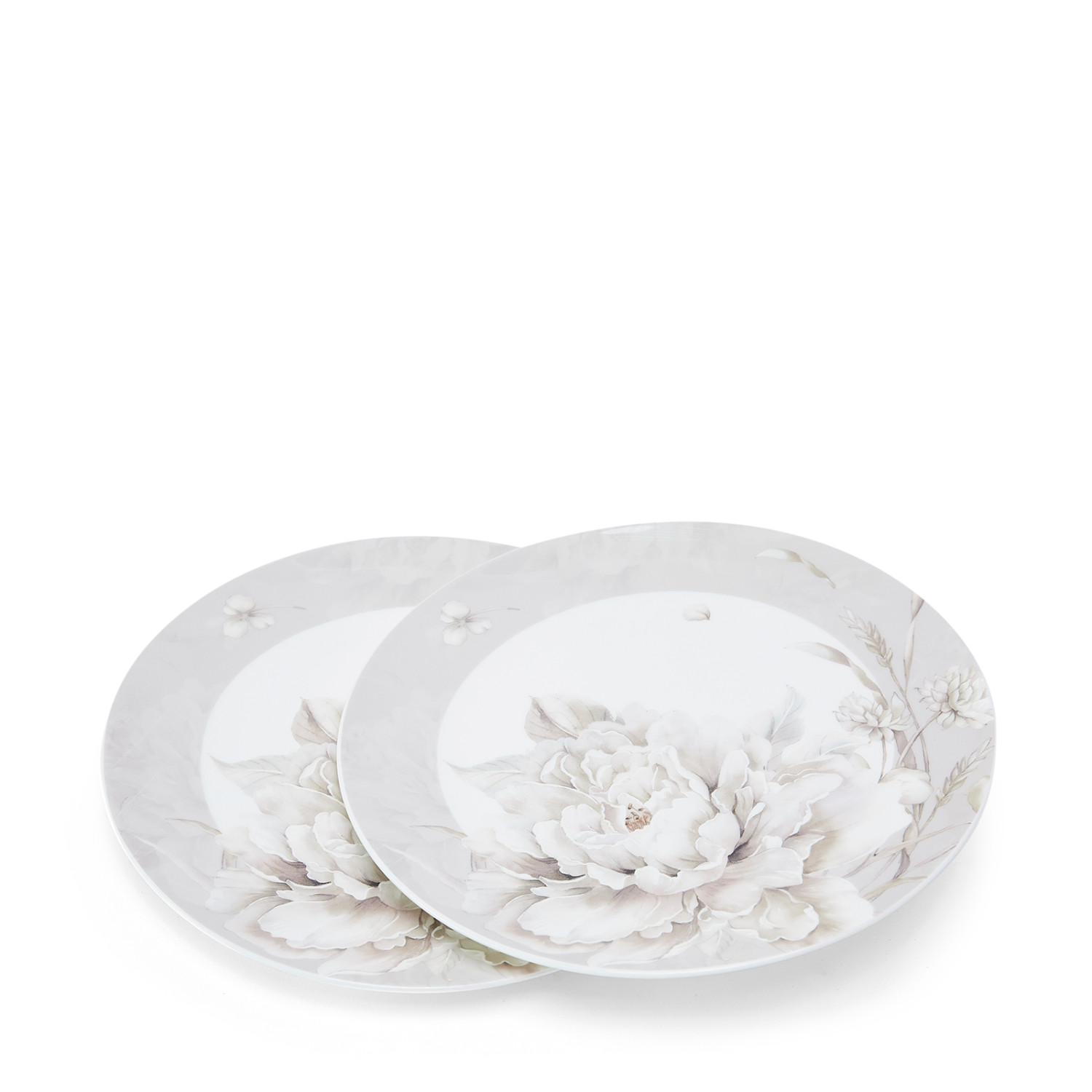 Набор тарелок White flower - фото № 2