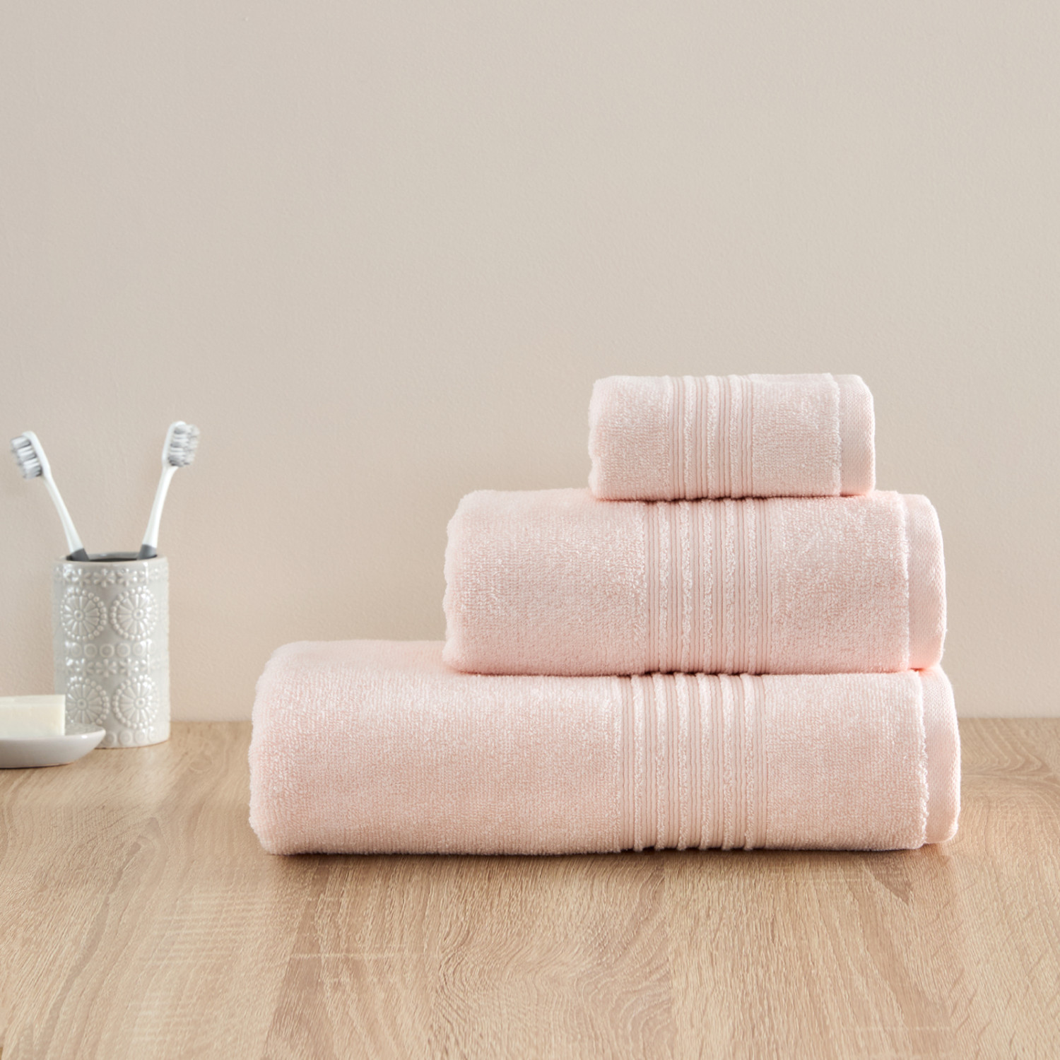 Полотенце махровое Флоренция/Fiorenza, пудра - фото № 7