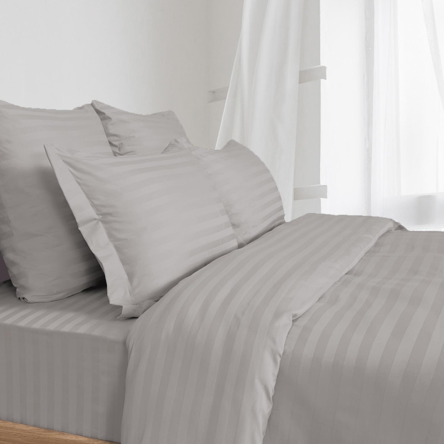 Комплект наволочек Пепельно-серый/Ash gray с ушками I - фото № 3