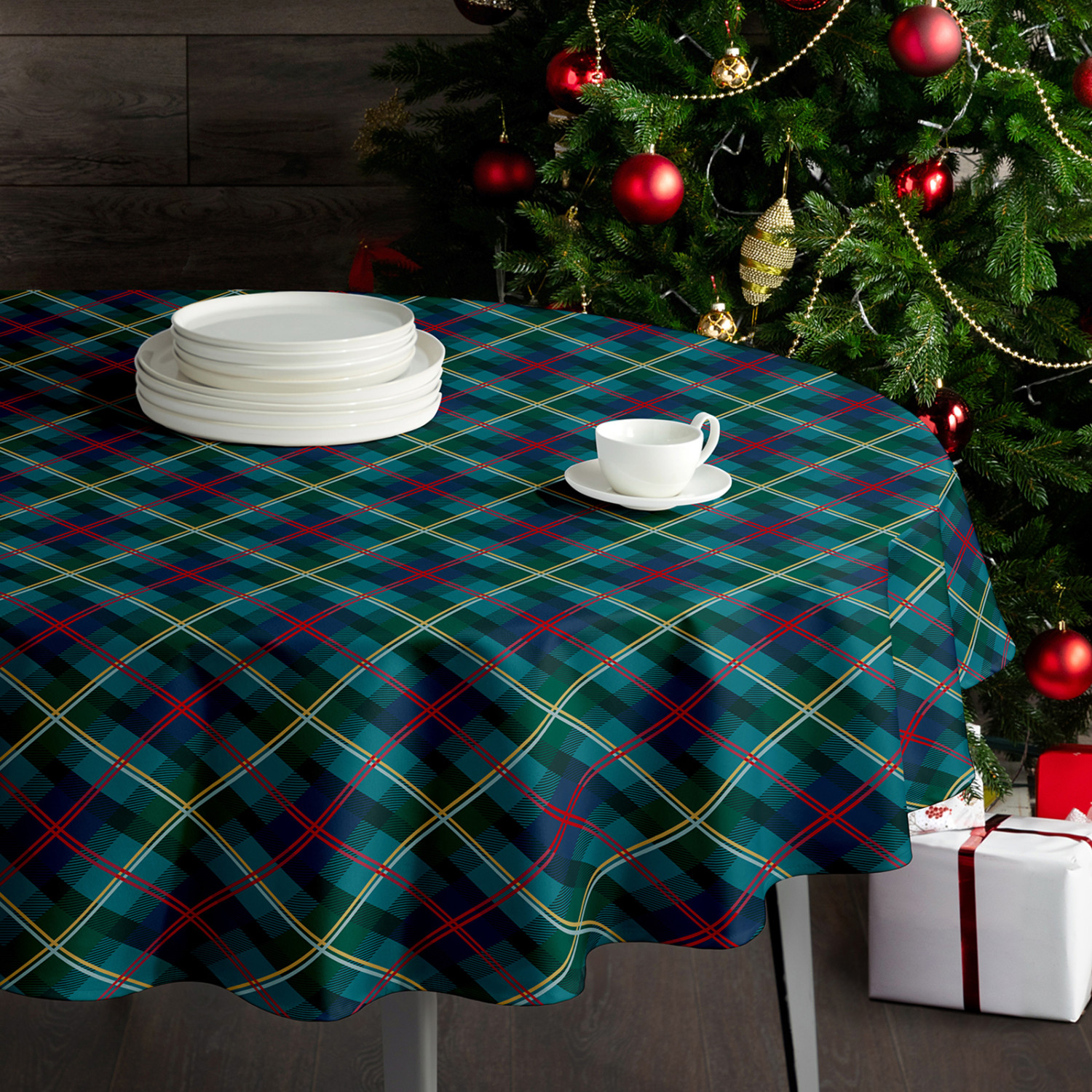 Скатерть круглая Английские традиции/ English traditions