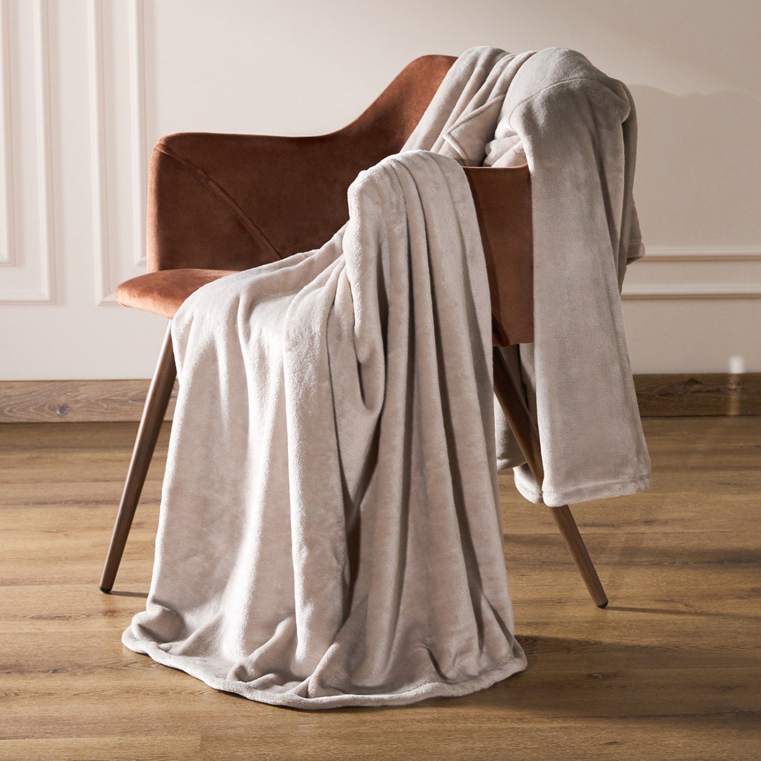 Плед с рукавами Мягкие рукава/Soft sleeves, серый