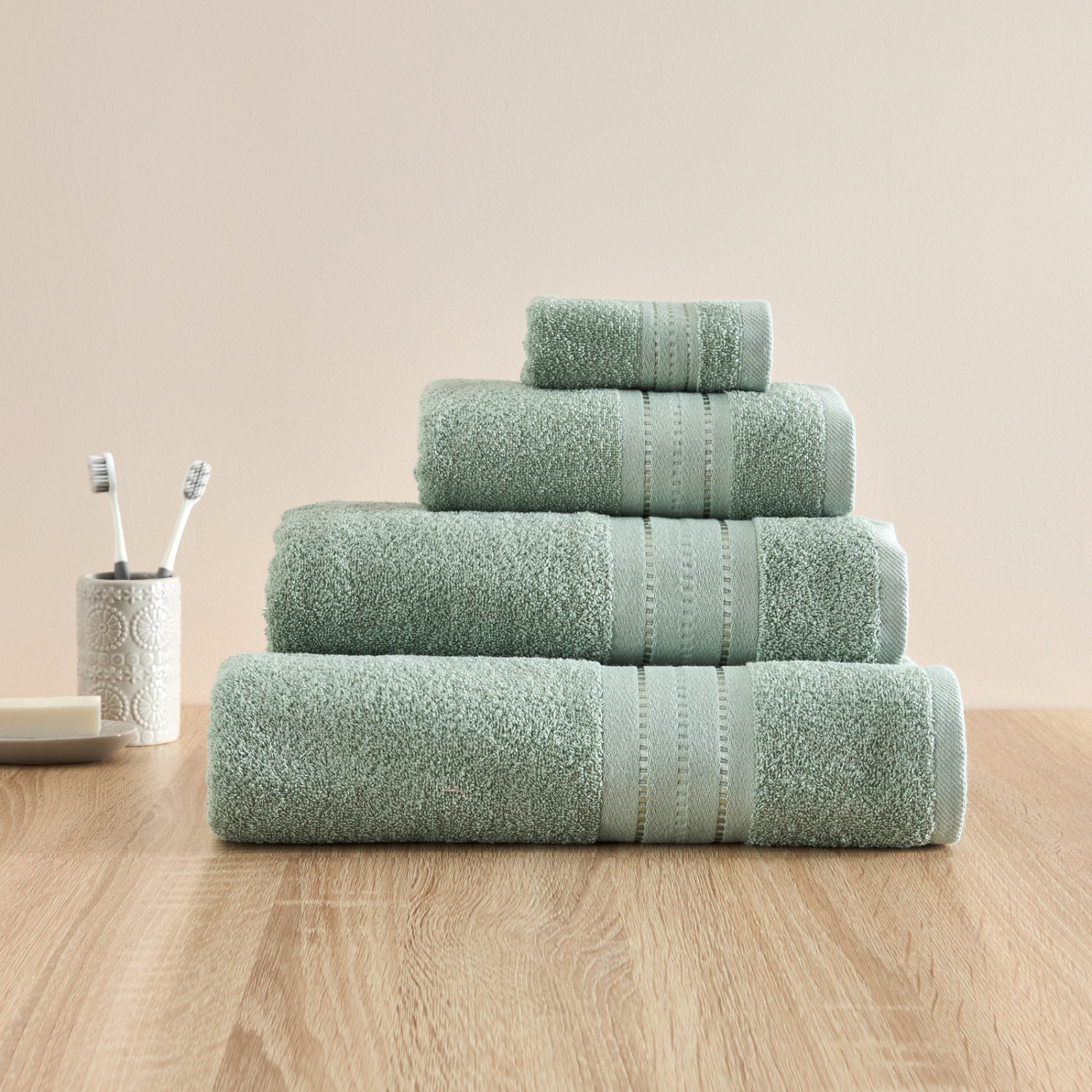 Полотенце махровое Basena, фисташка - фото № 8