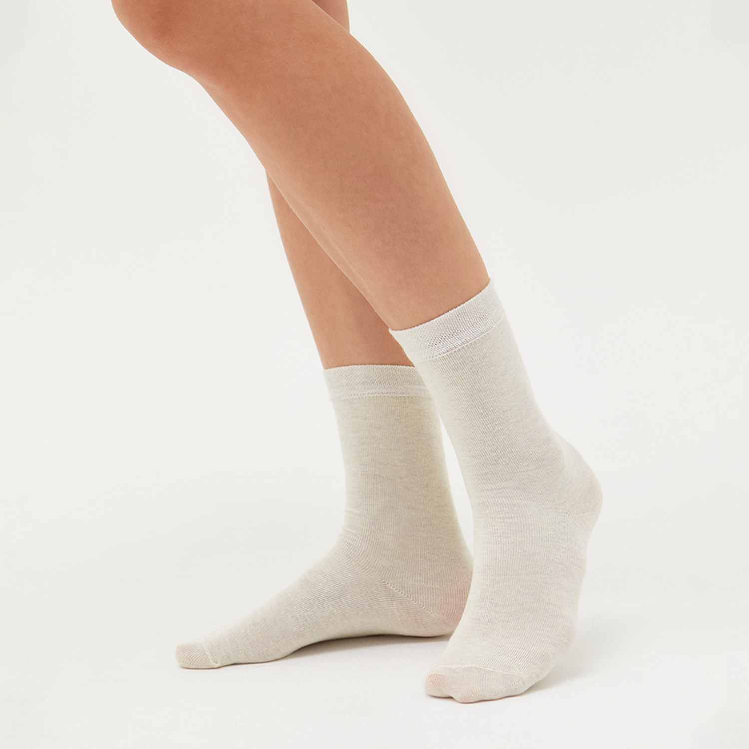 Носки Таежное утро, белые/зеленые - фото № 7