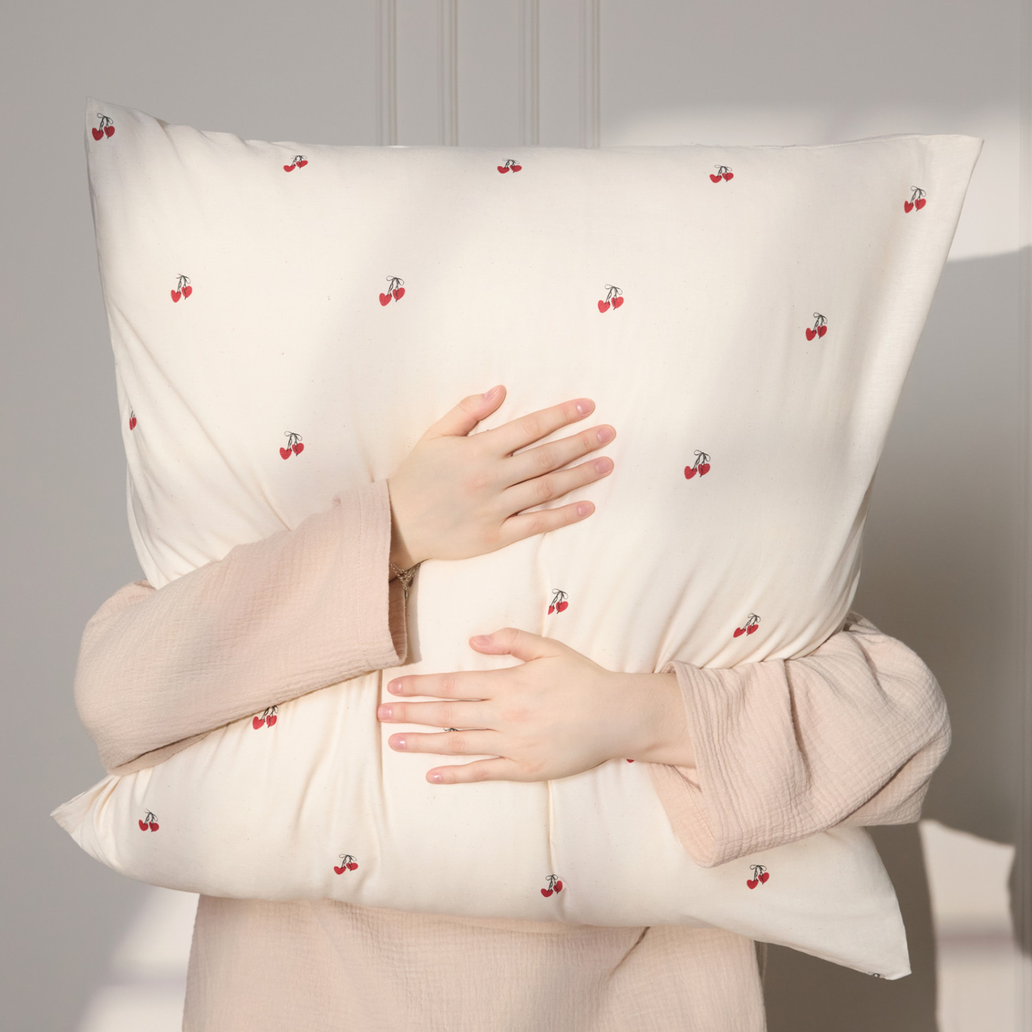 Комплект наволочек Вишневое сердце/Cherry heart - фото № 7